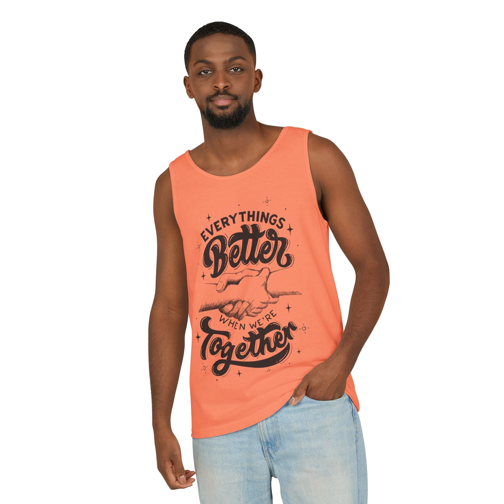 Everything's Better Together Tank Top — Handshake Friendship Graphic