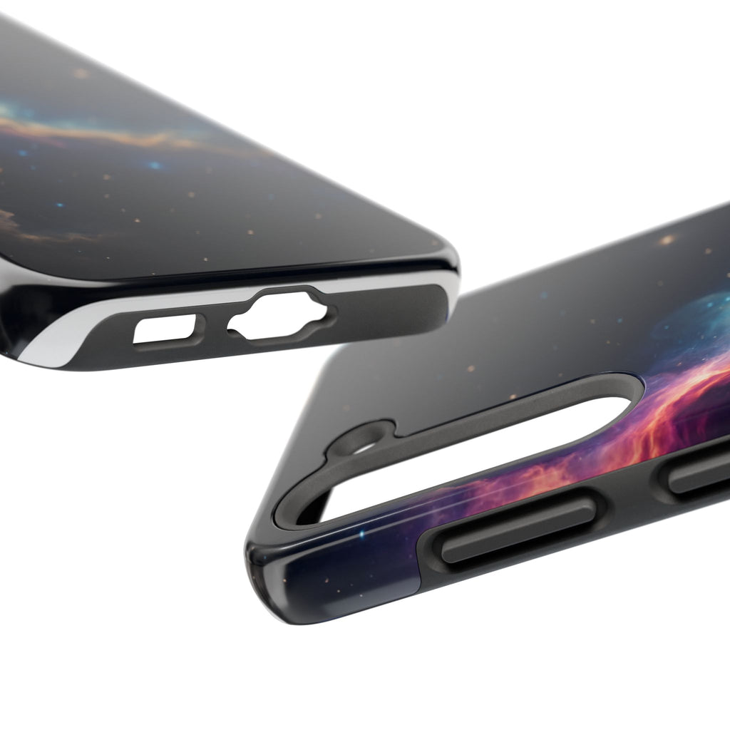 Galaxy Nebula Tough Phone Case — Space Starfield Protective Cover