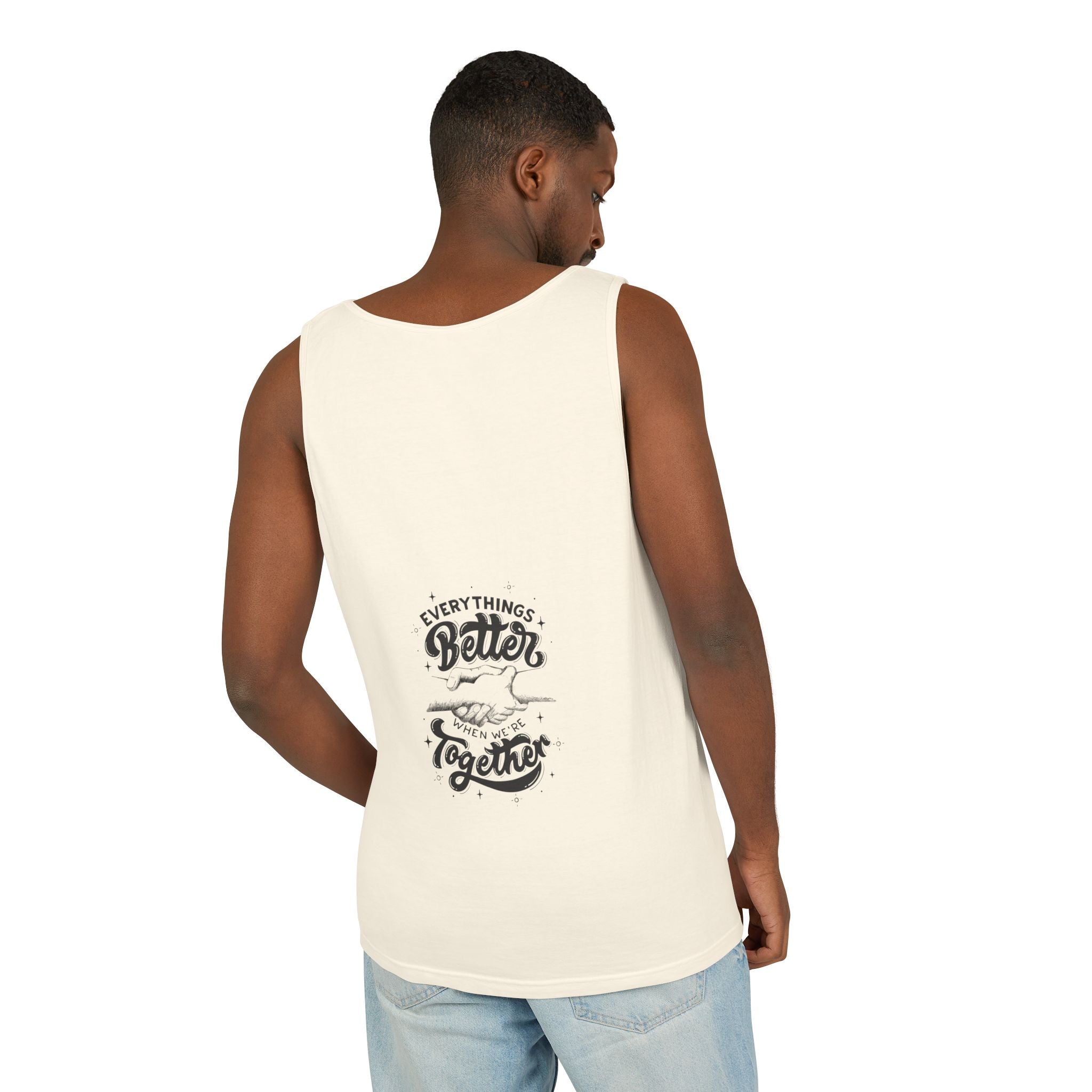 Everything's Better Together Tank Top — Handshake Friendship Graphic