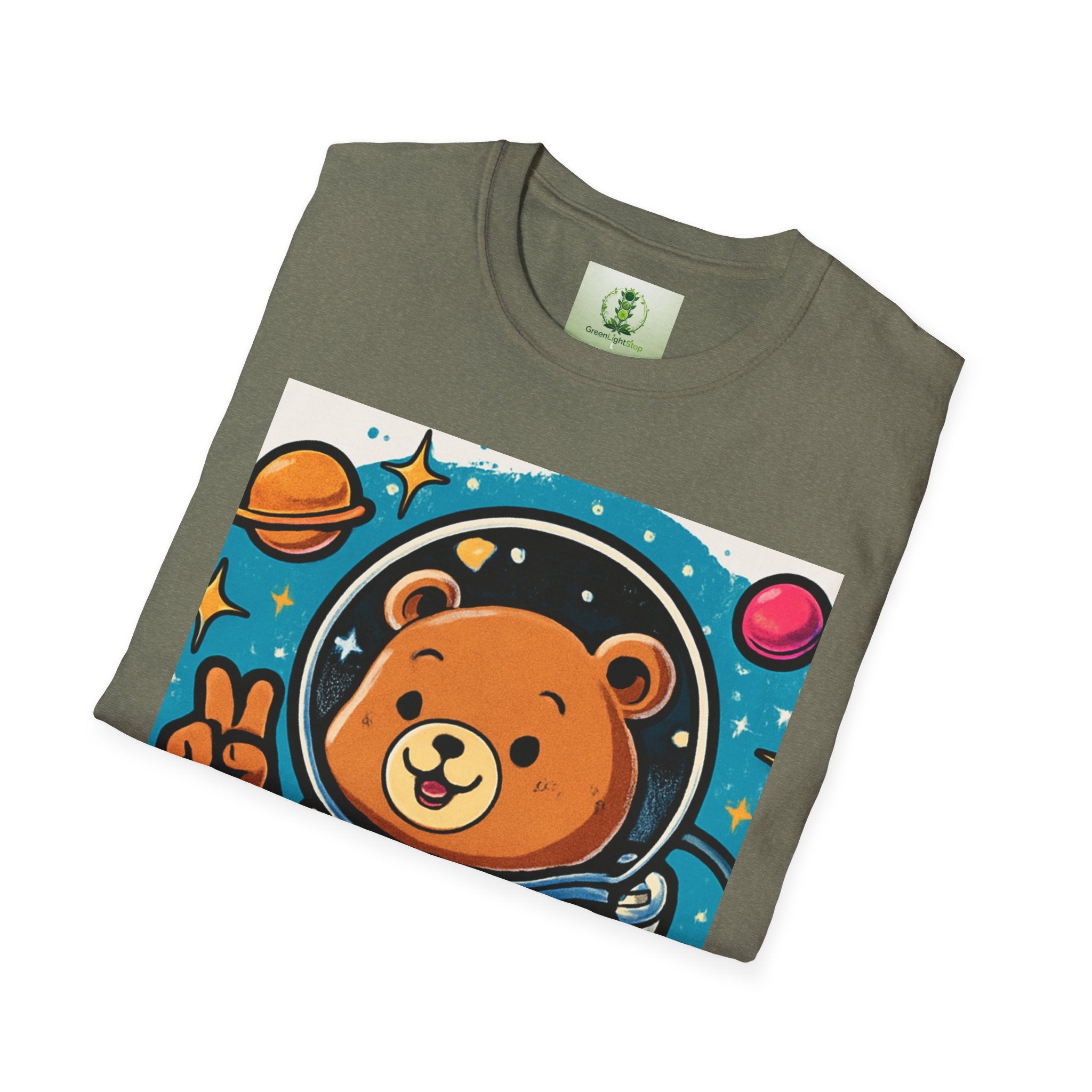 Astronaut Bear T-Shirt — Cute Space Bear Graphic Tee