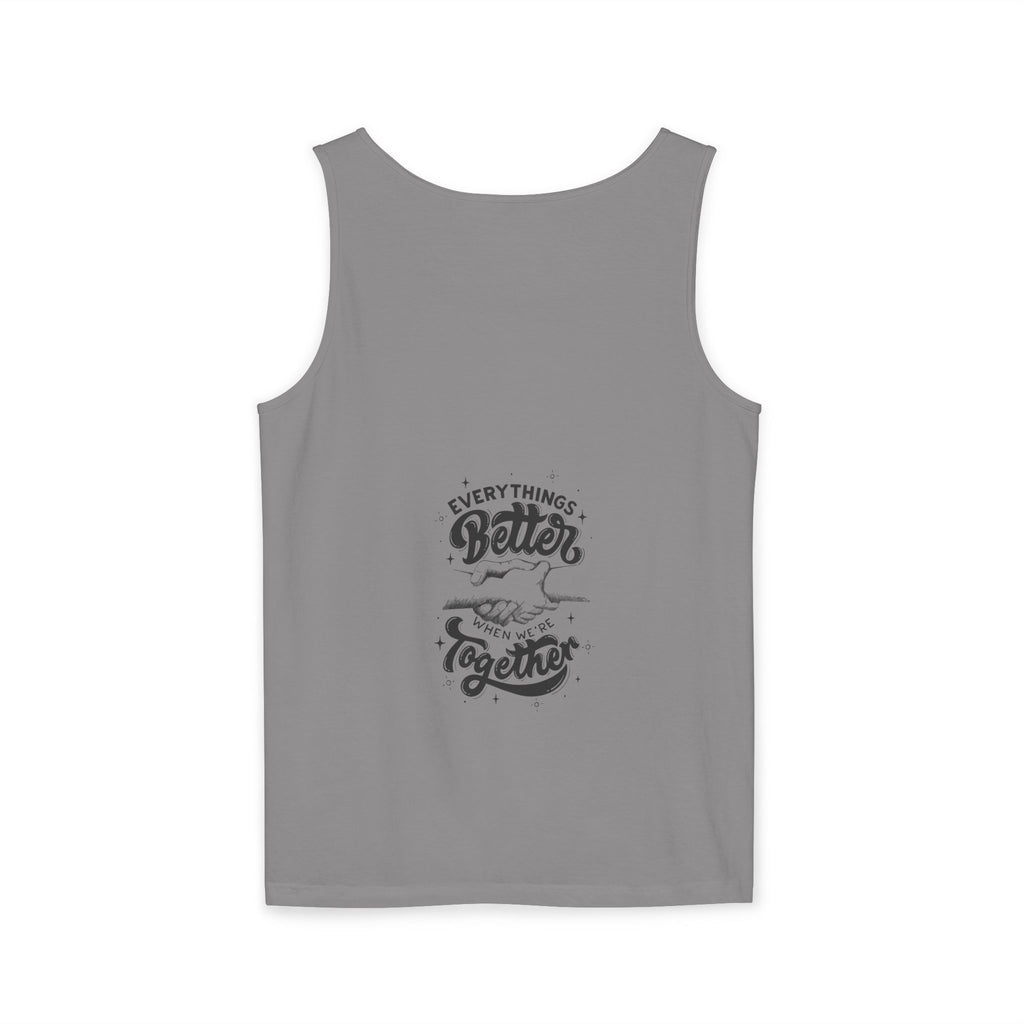 Everything's Better Together Tank Top — Handshake Friendship Graphic