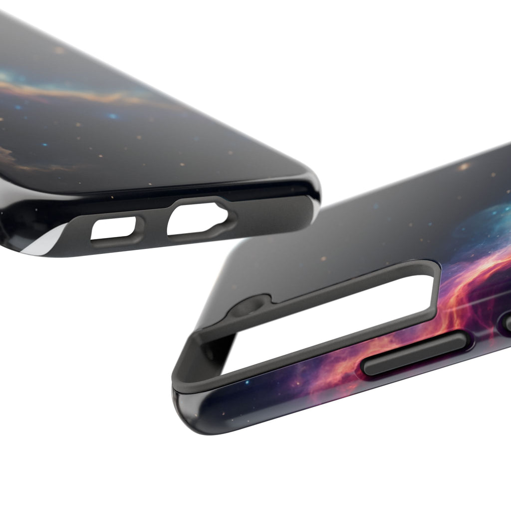 Galaxy Nebula Tough Phone Case — Space Starfield Protective Cover