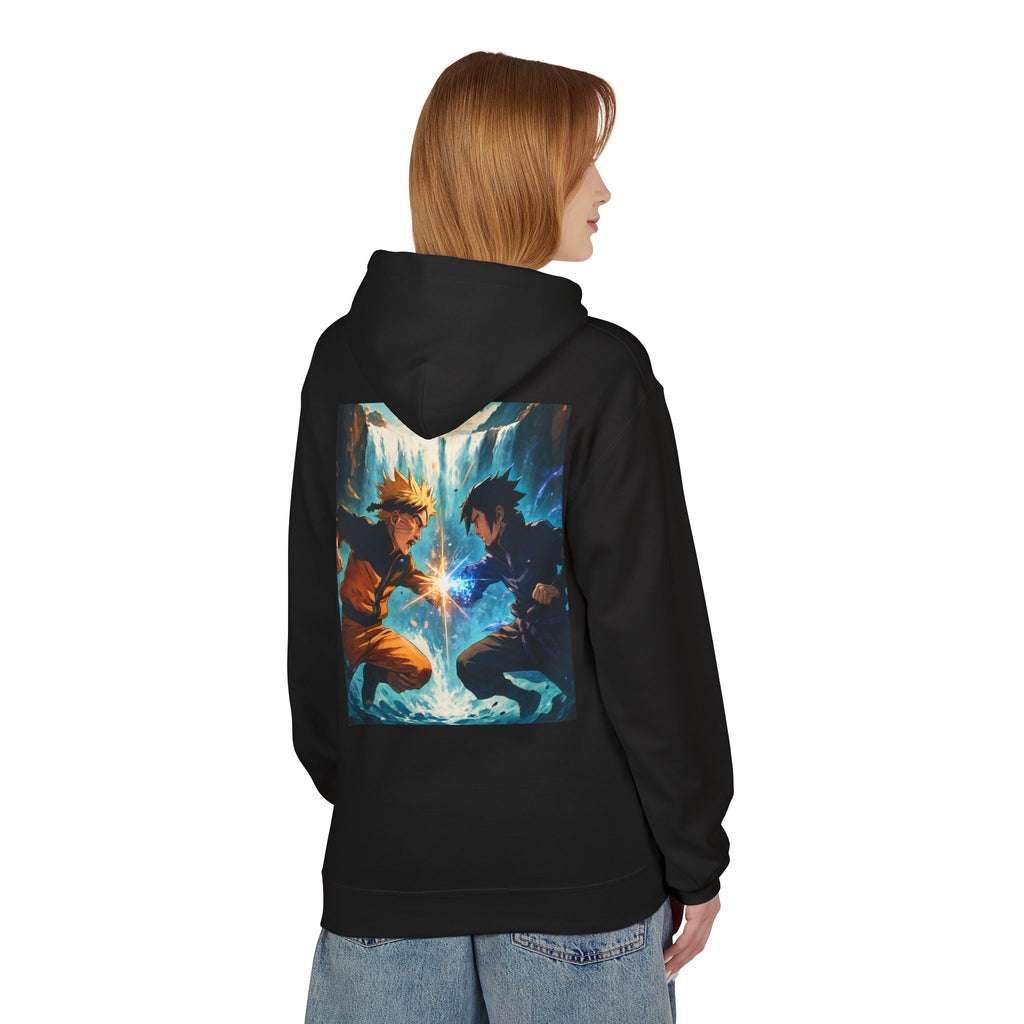 Anime Battle Hoodie — Naruto vs Sasuke Graphic Pullover