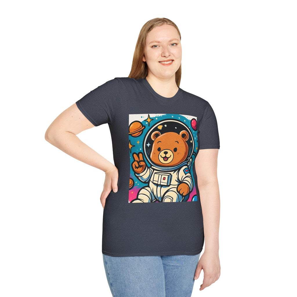 Astronaut Bear T-Shirt — Cute Space Bear Graphic Tee
