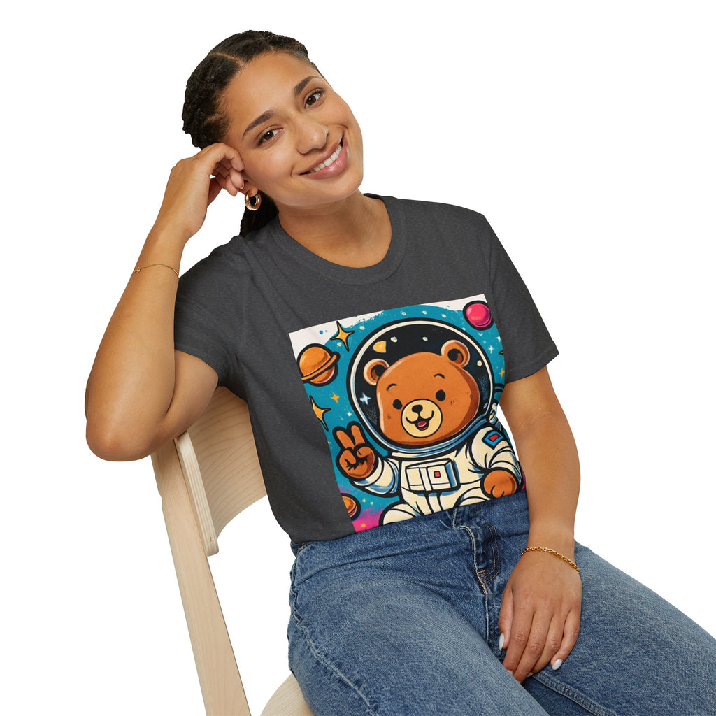 Astronaut Bear T-Shirt — Cute Space Bear Graphic Tee