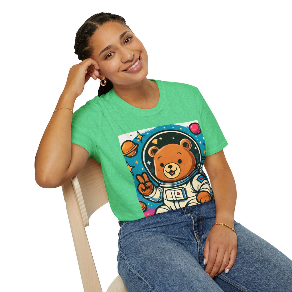 Astronaut Bear T-Shirt — Cute Space Bear Graphic Tee