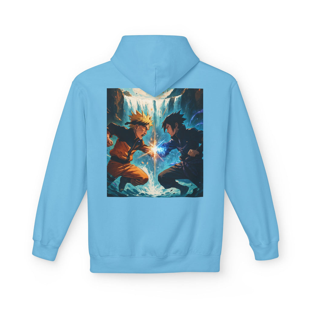 Anime Battle Hoodie — Naruto vs Sasuke Graphic Pullover