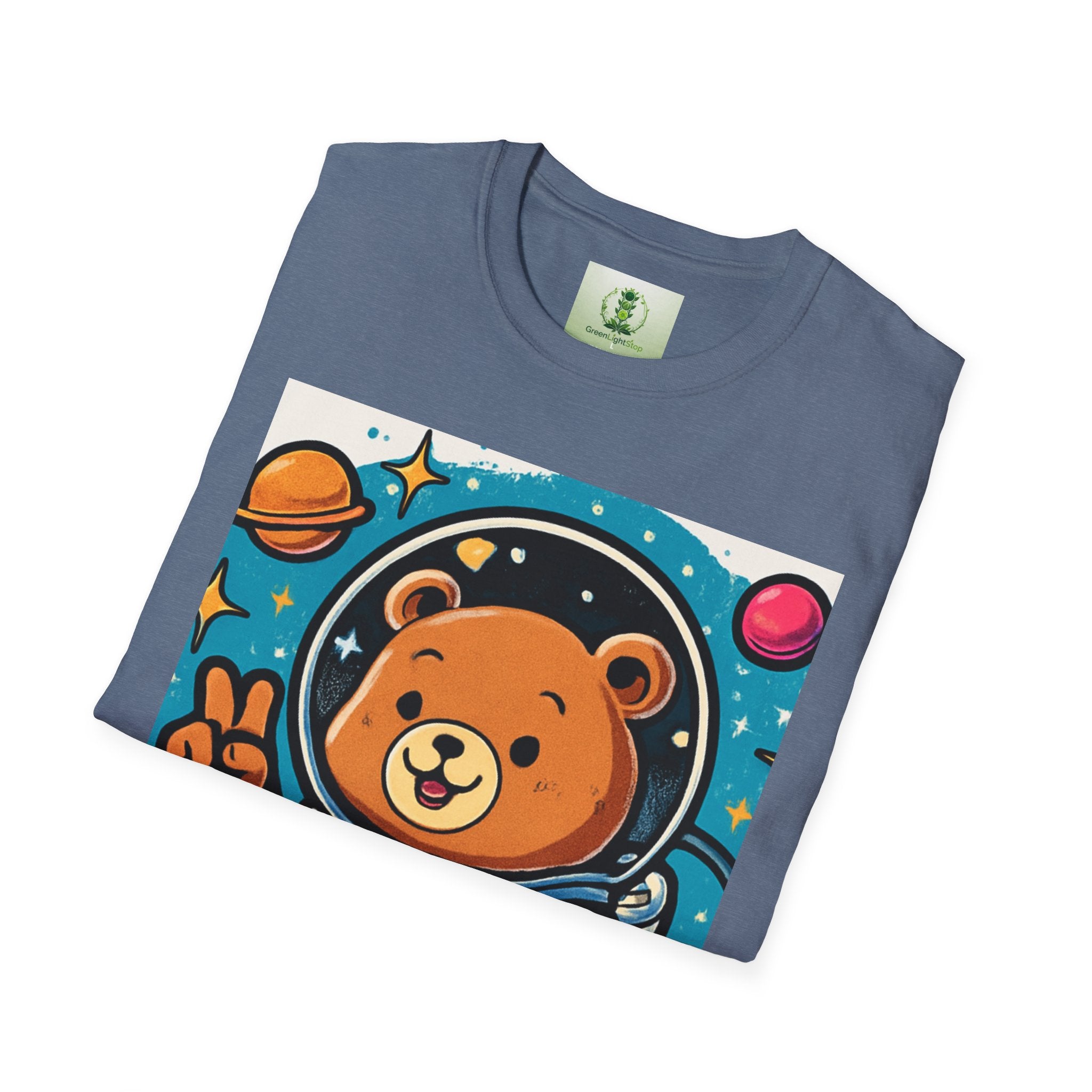 Astronaut Bear T-Shirt — Cute Space Bear Graphic Tee