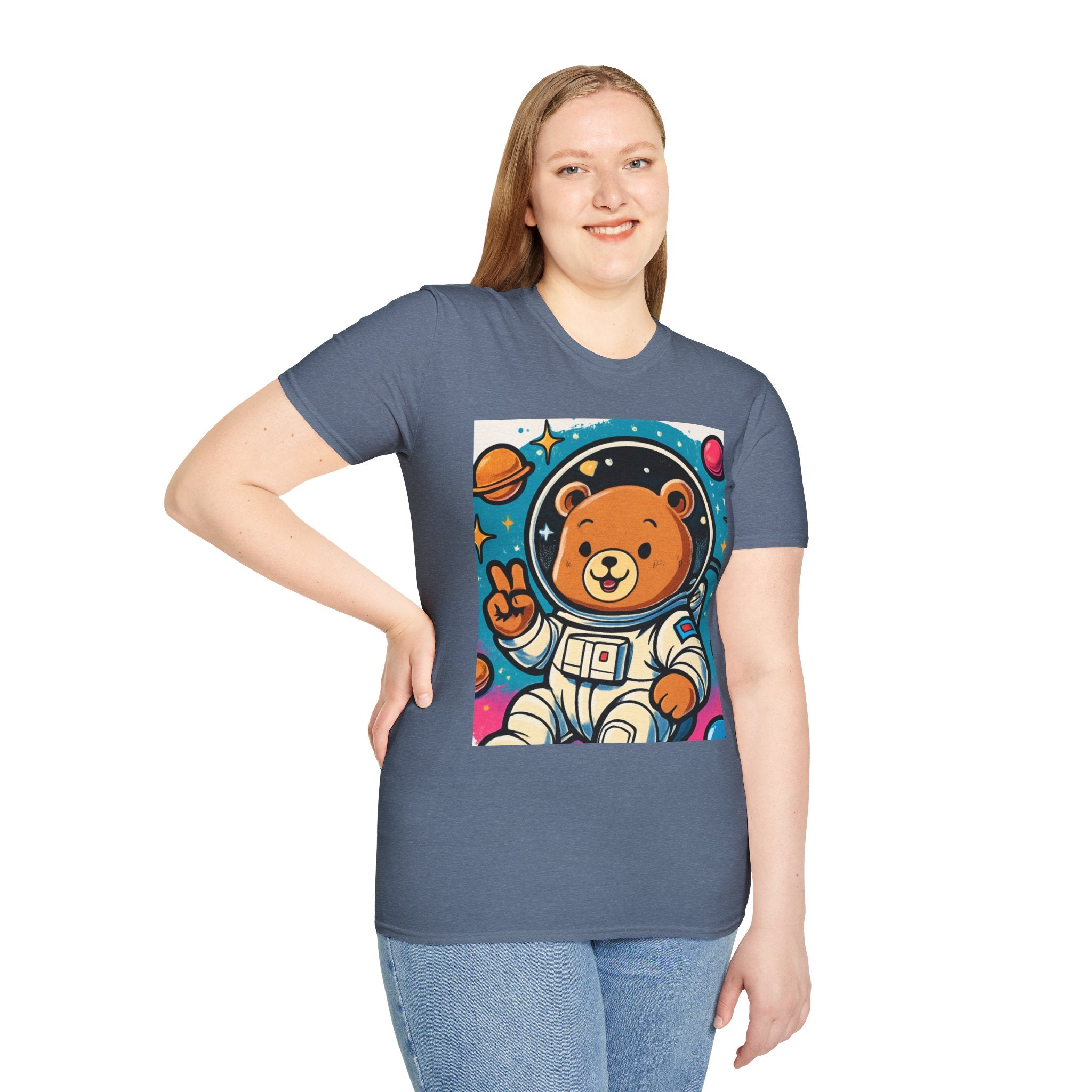 Astronaut Bear T-Shirt — Cute Space Bear Graphic Tee