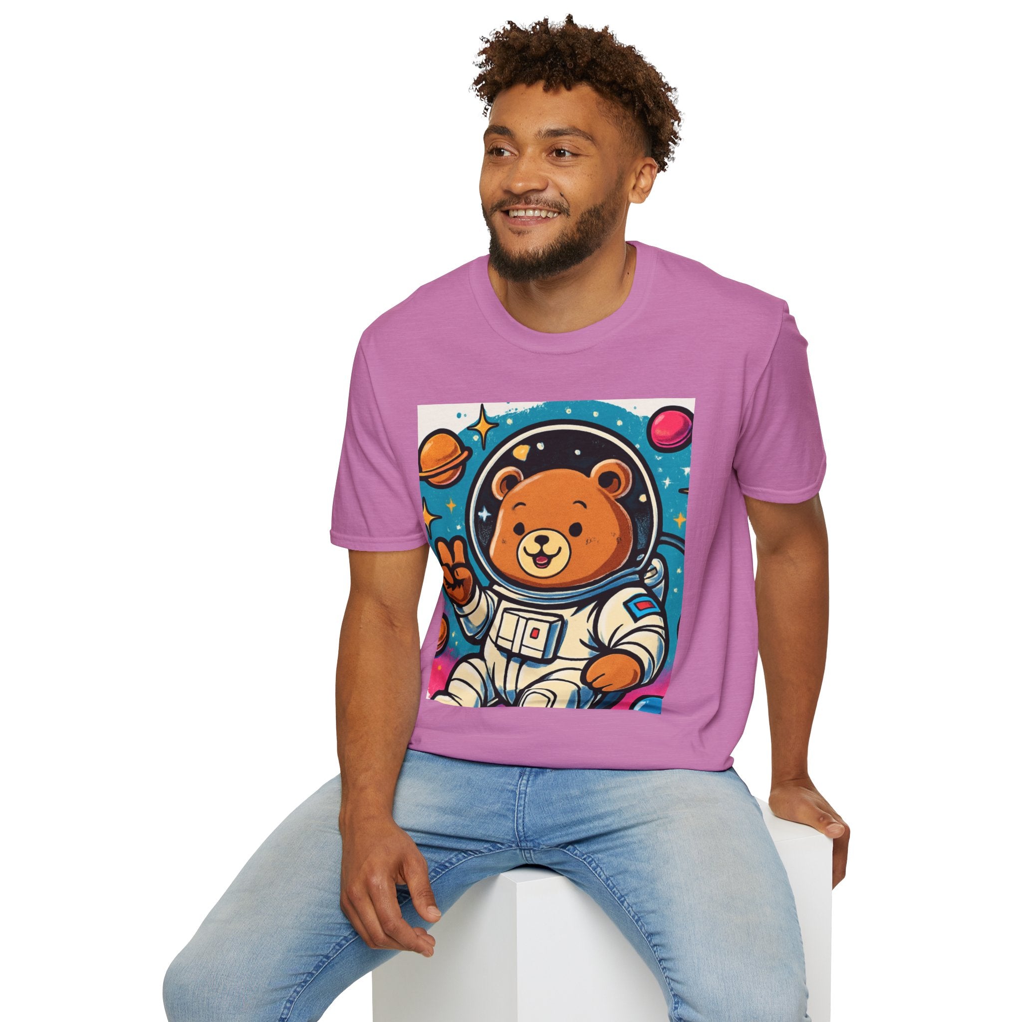 Astronaut Bear T-Shirt — Cute Space Bear Graphic Tee