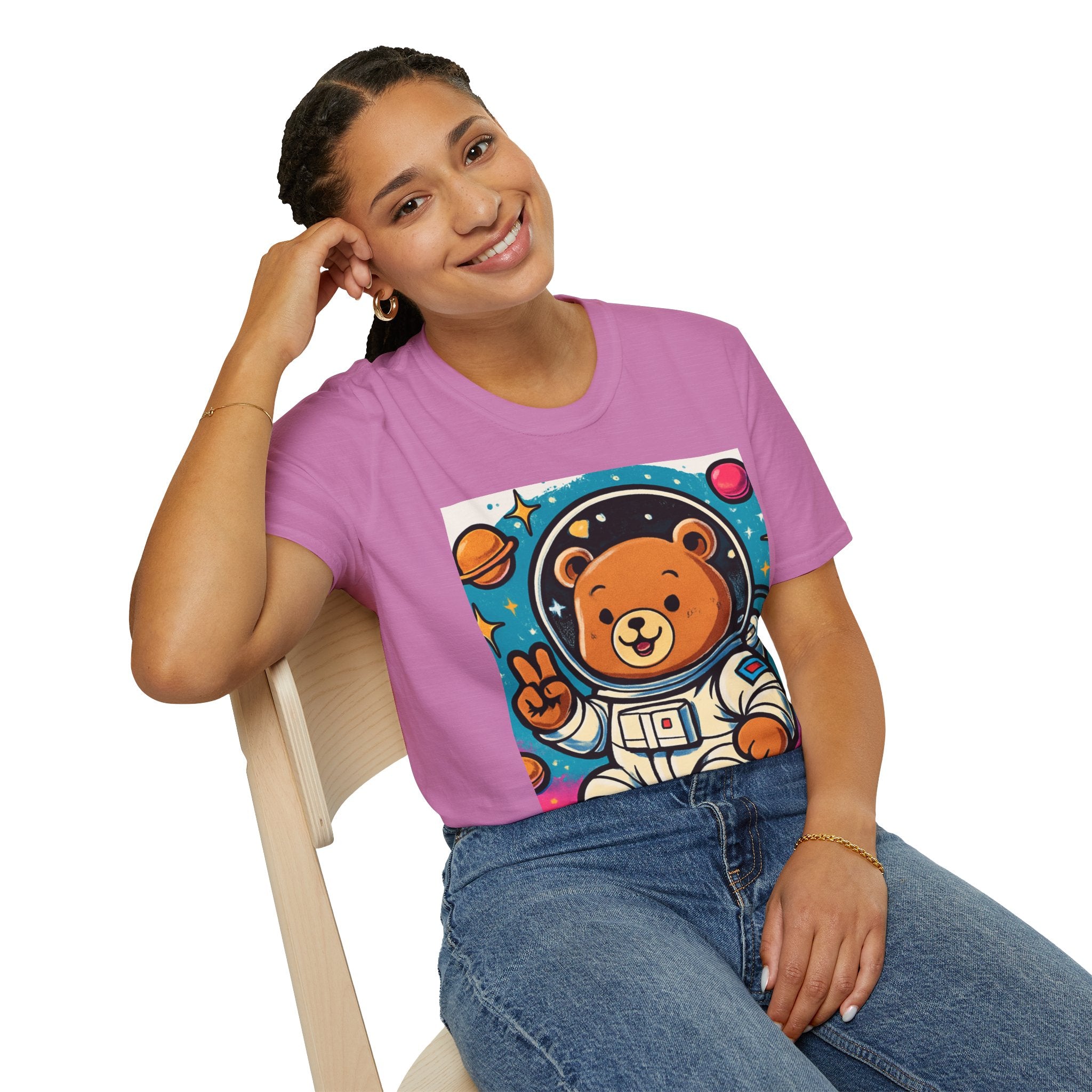 Astronaut Bear T-Shirt — Cute Space Bear Graphic Tee