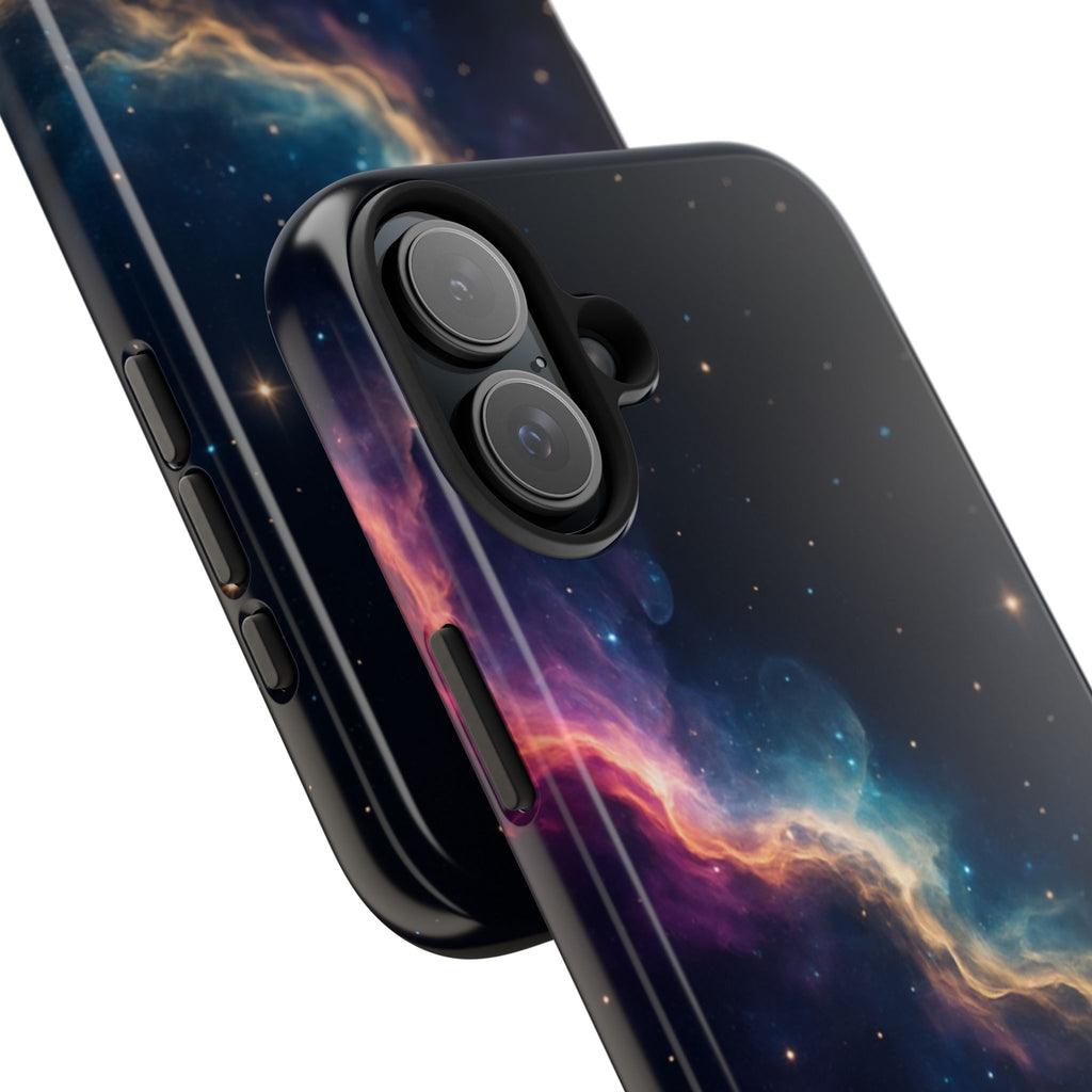 Galaxy Nebula Tough Phone Case — Space Starfield Protective Cover