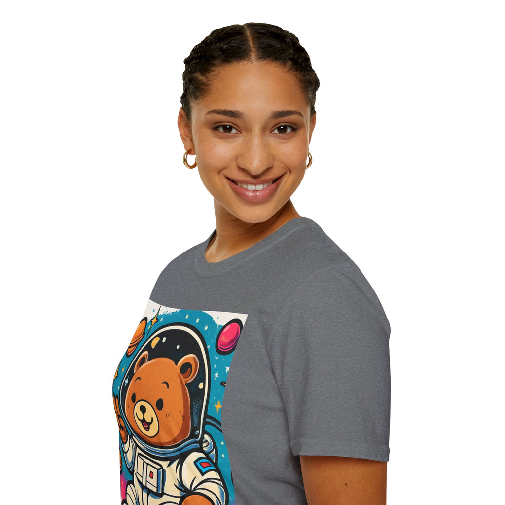 Astronaut Bear T-Shirt — Cute Space Bear Graphic Tee