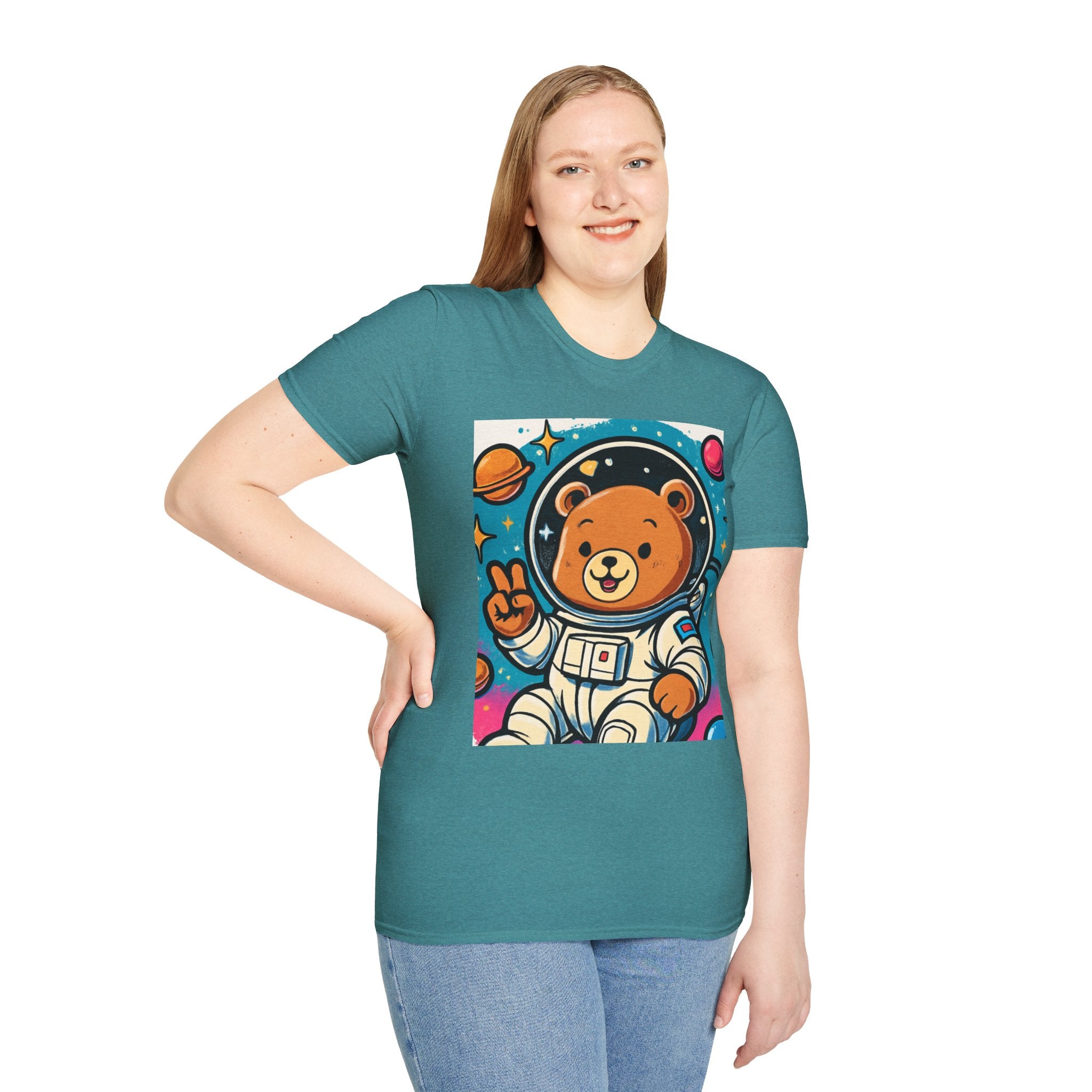 Astronaut Bear T-Shirt — Cute Space Bear Graphic Tee