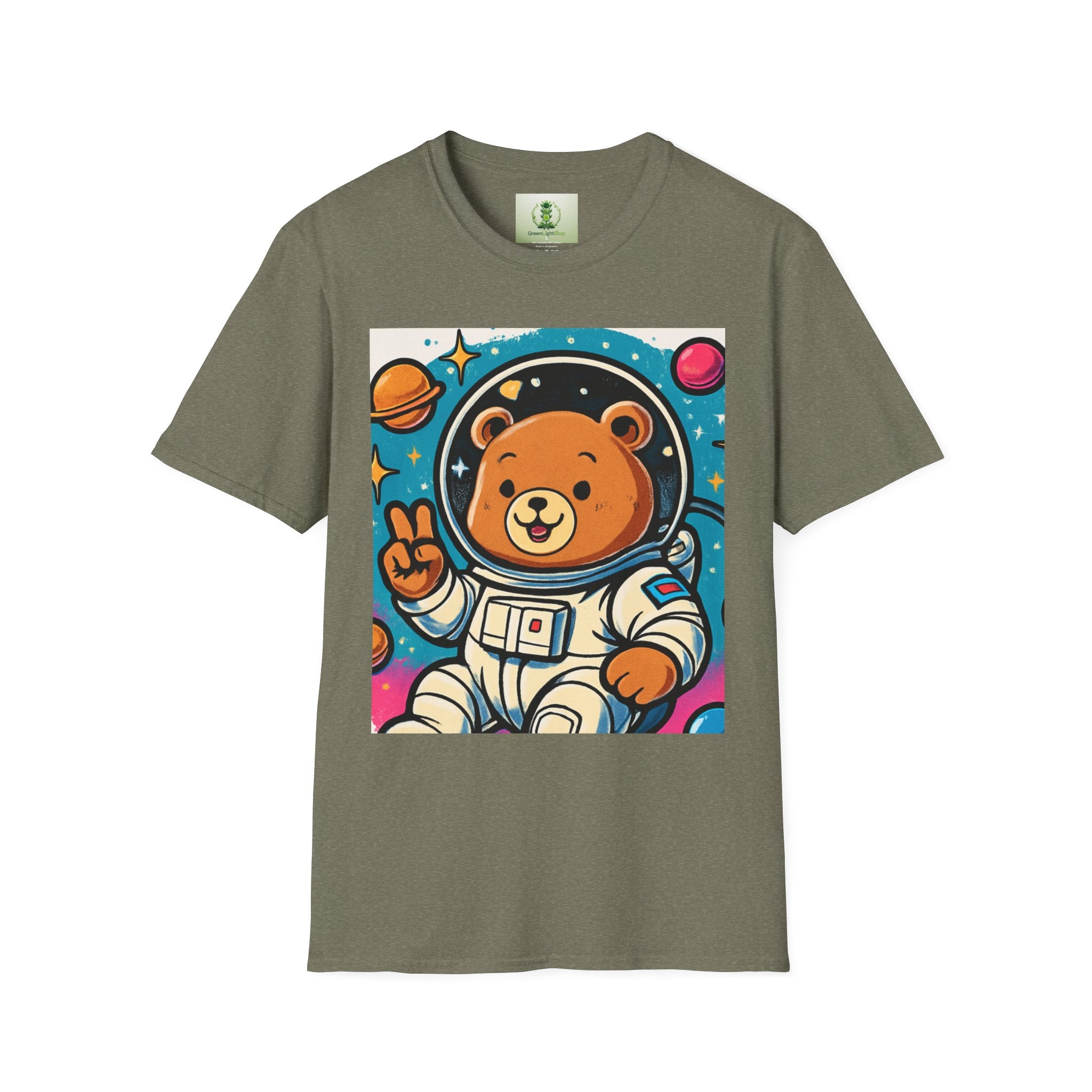 Astronaut Bear T-Shirt — Cute Space Bear Graphic Tee