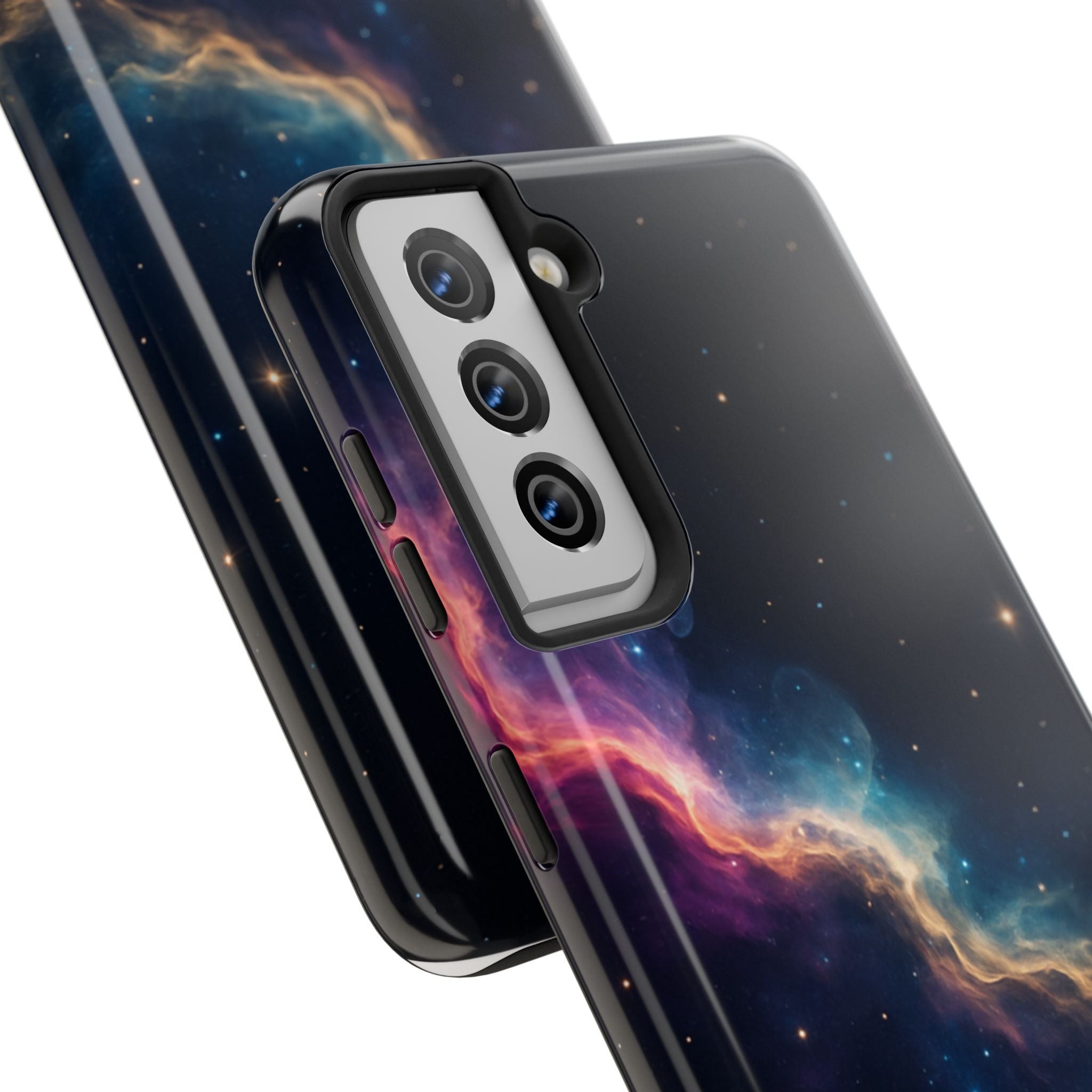 Galaxy Nebula Tough Phone Case — Space Starfield Protective Cover