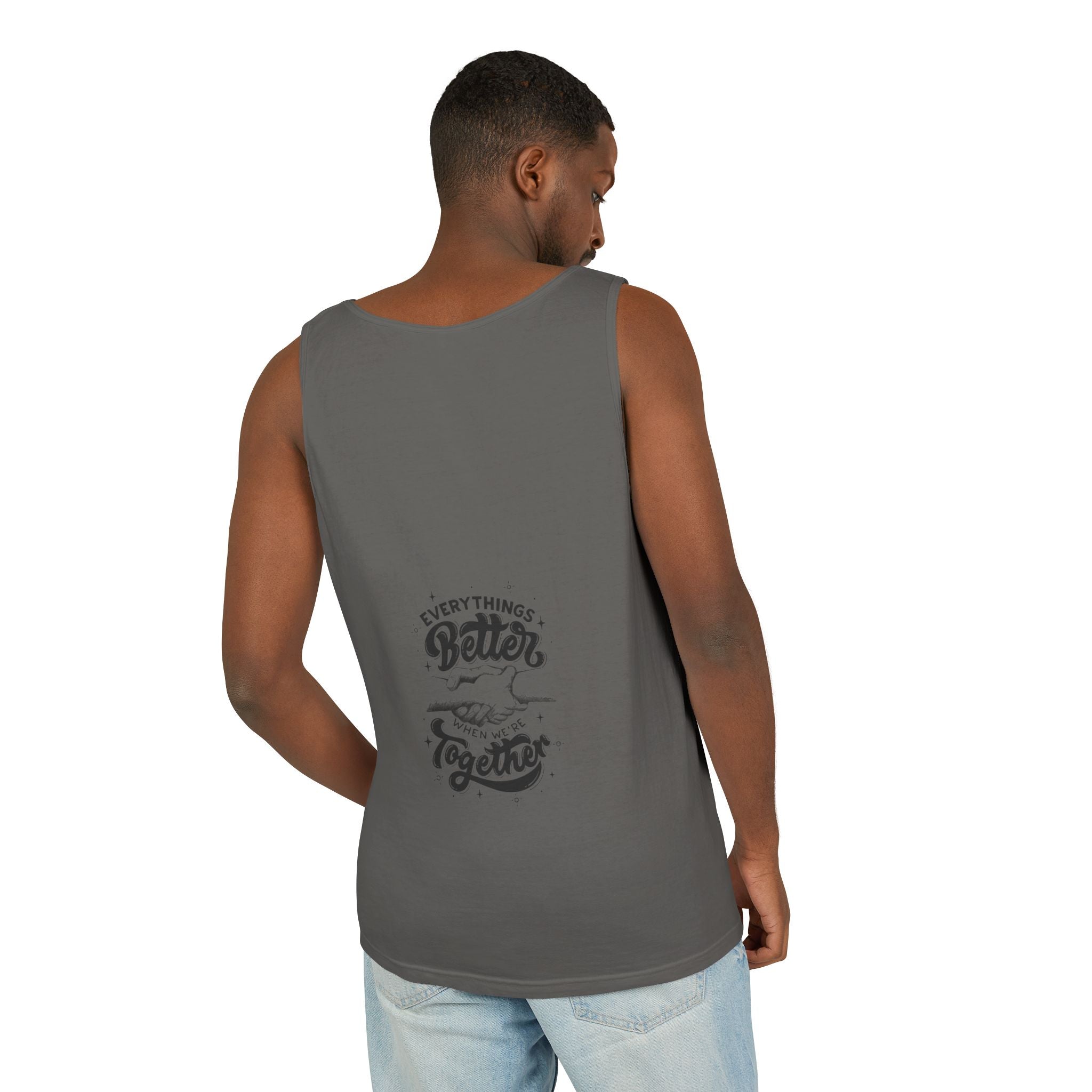 Everything's Better Together Tank Top — Handshake Friendship Graphic