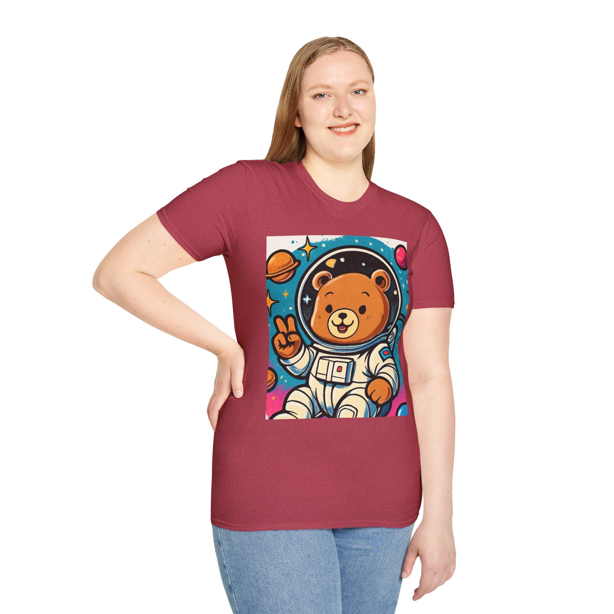 Astronaut Bear T-Shirt — Cute Space Bear Graphic Tee