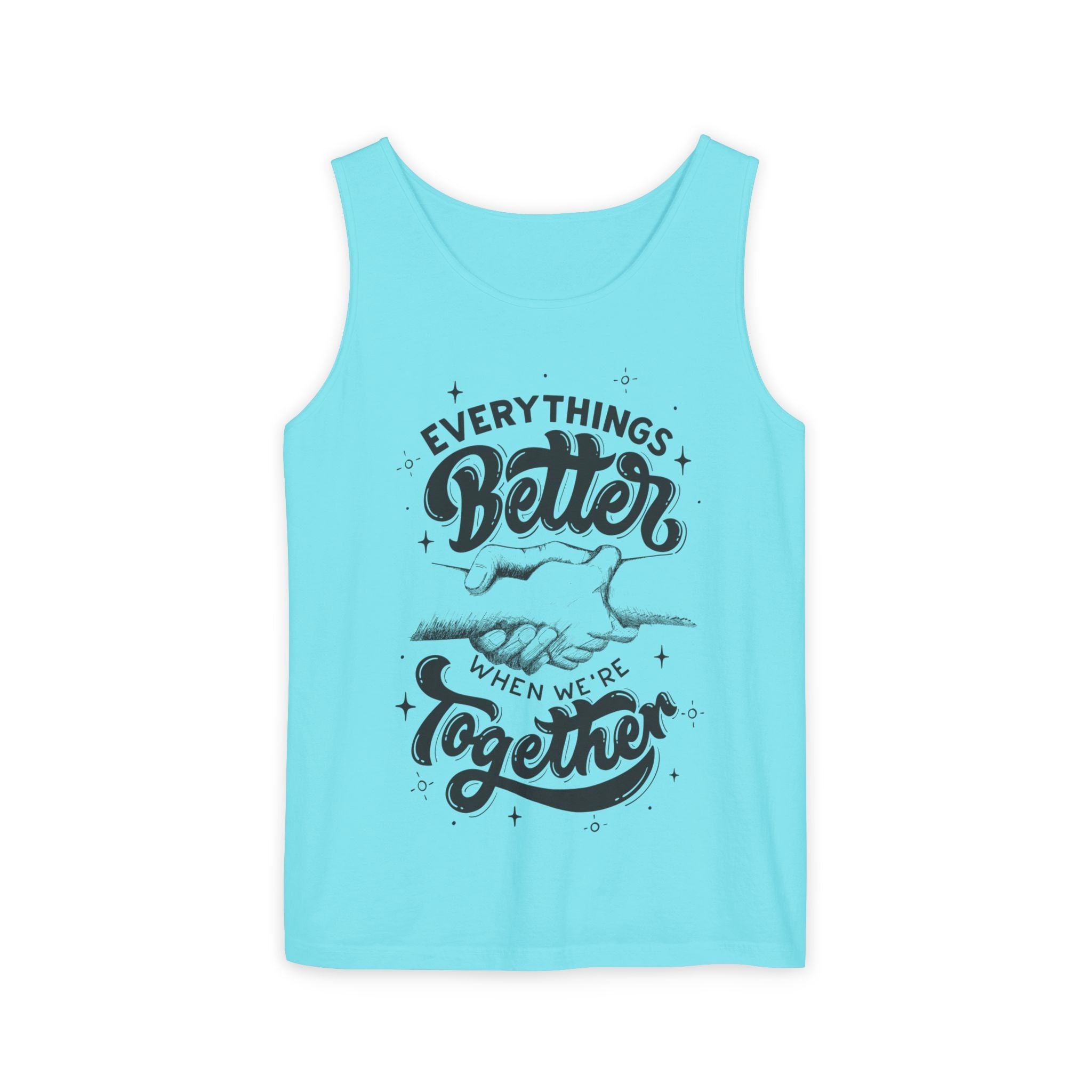 Everything's Better Together Tank Top — Handshake Friendship Graphic