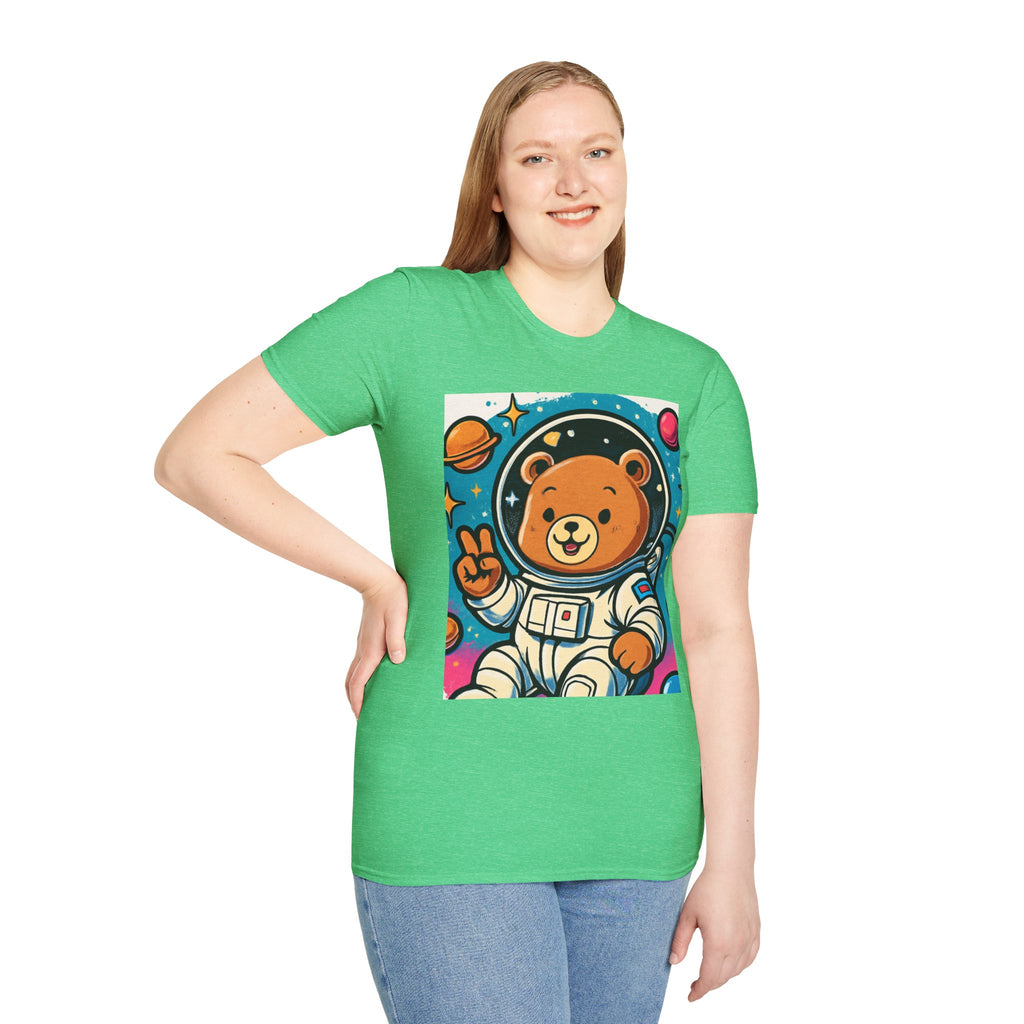Astronaut Bear T-Shirt — Cute Space Bear Graphic Tee