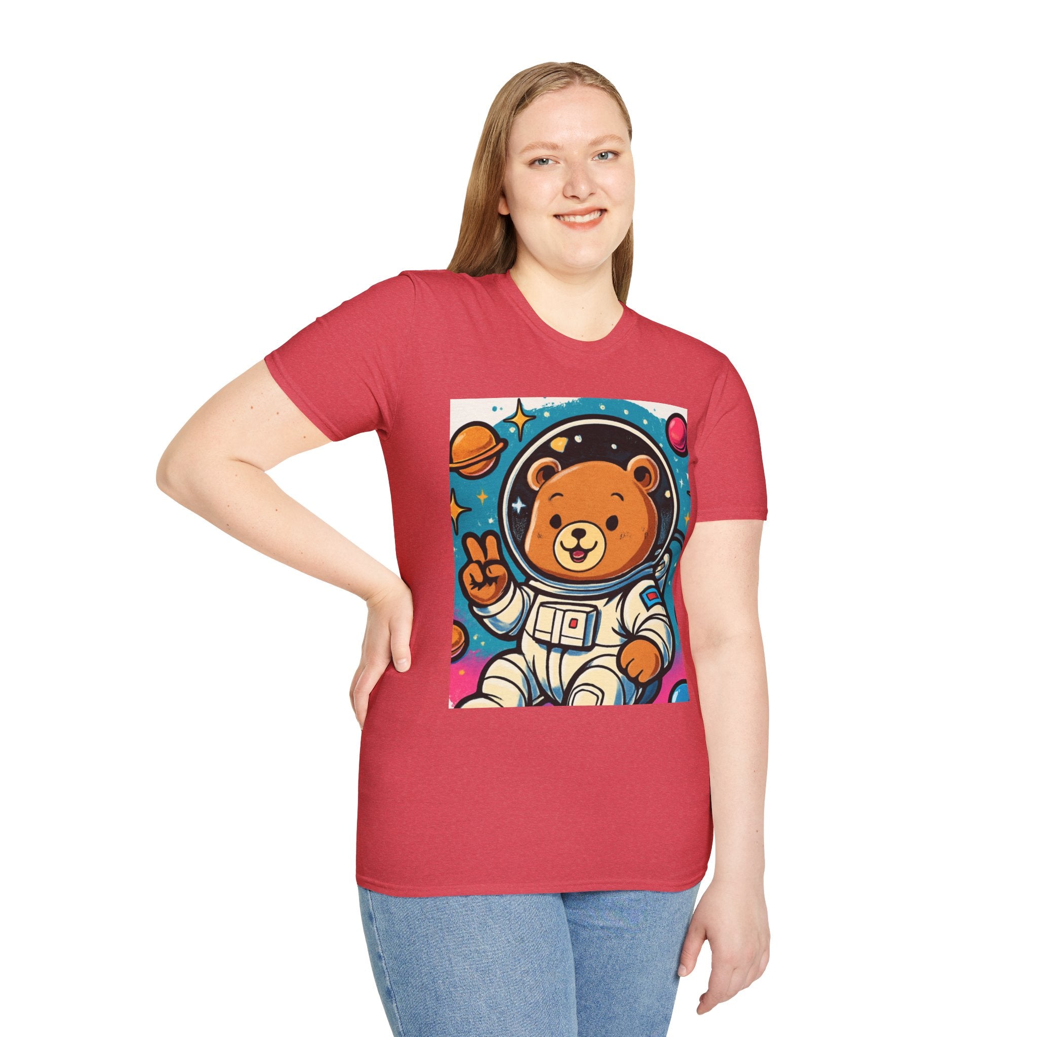 Astronaut Bear T-Shirt — Cute Space Bear Graphic Tee