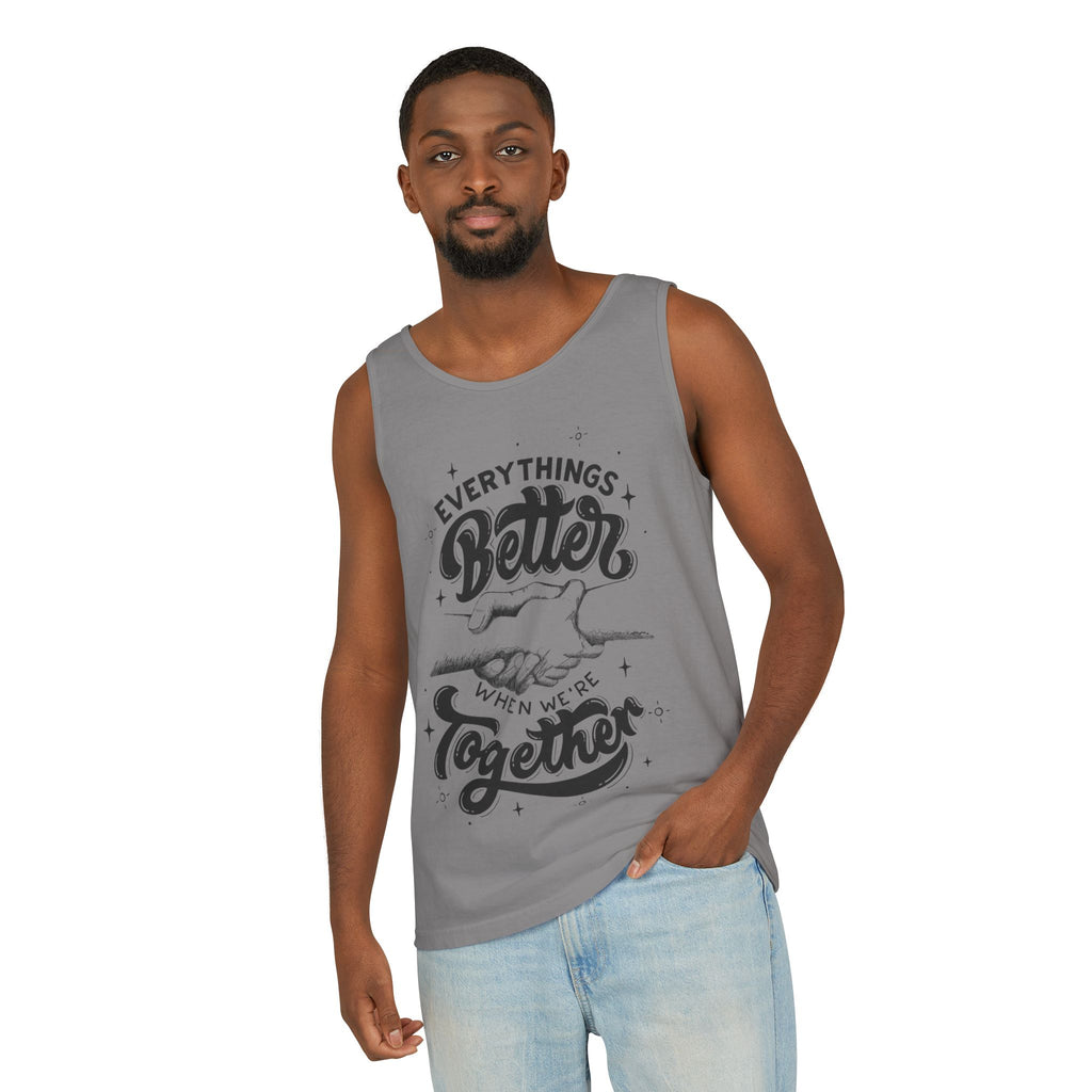 Everything's Better Together Tank Top — Handshake Friendship Graphic