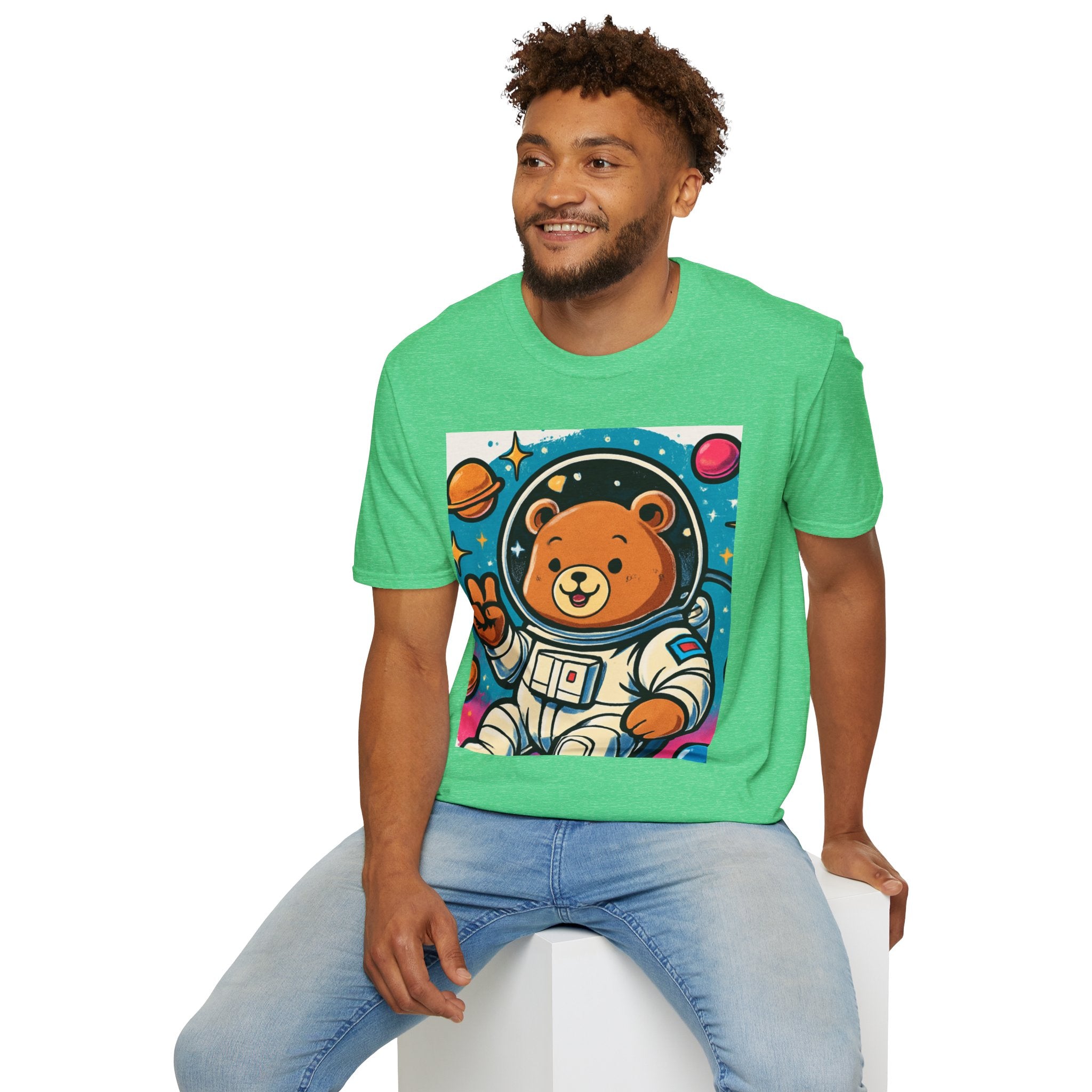 Astronaut Bear T-Shirt — Cute Space Bear Graphic Tee