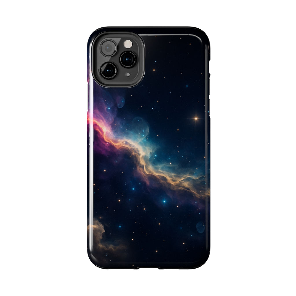Galaxy Nebula Tough Phone Case — Space Starfield Protective Cover