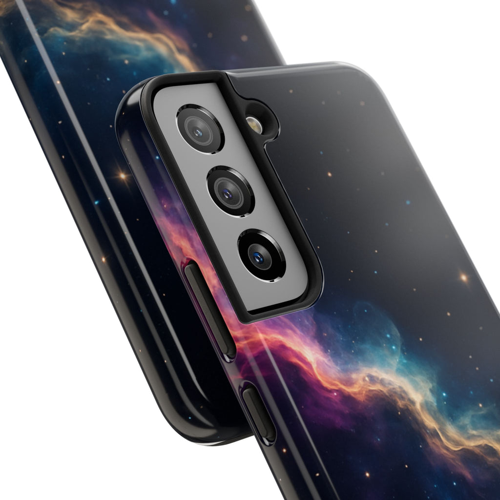 Galaxy Nebula Tough Phone Case — Space Starfield Protective Cover