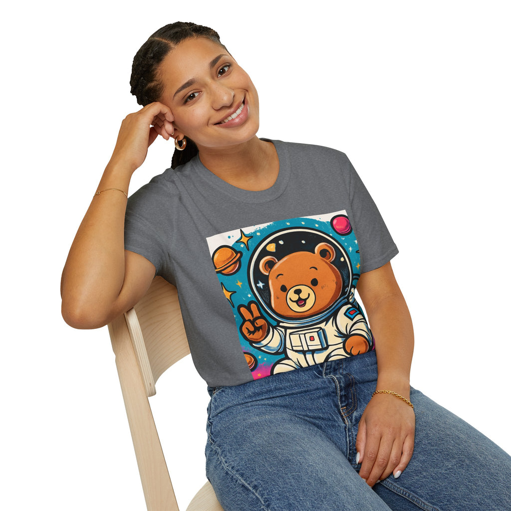 Astronaut Bear T-Shirt — Cute Space Bear Graphic Tee