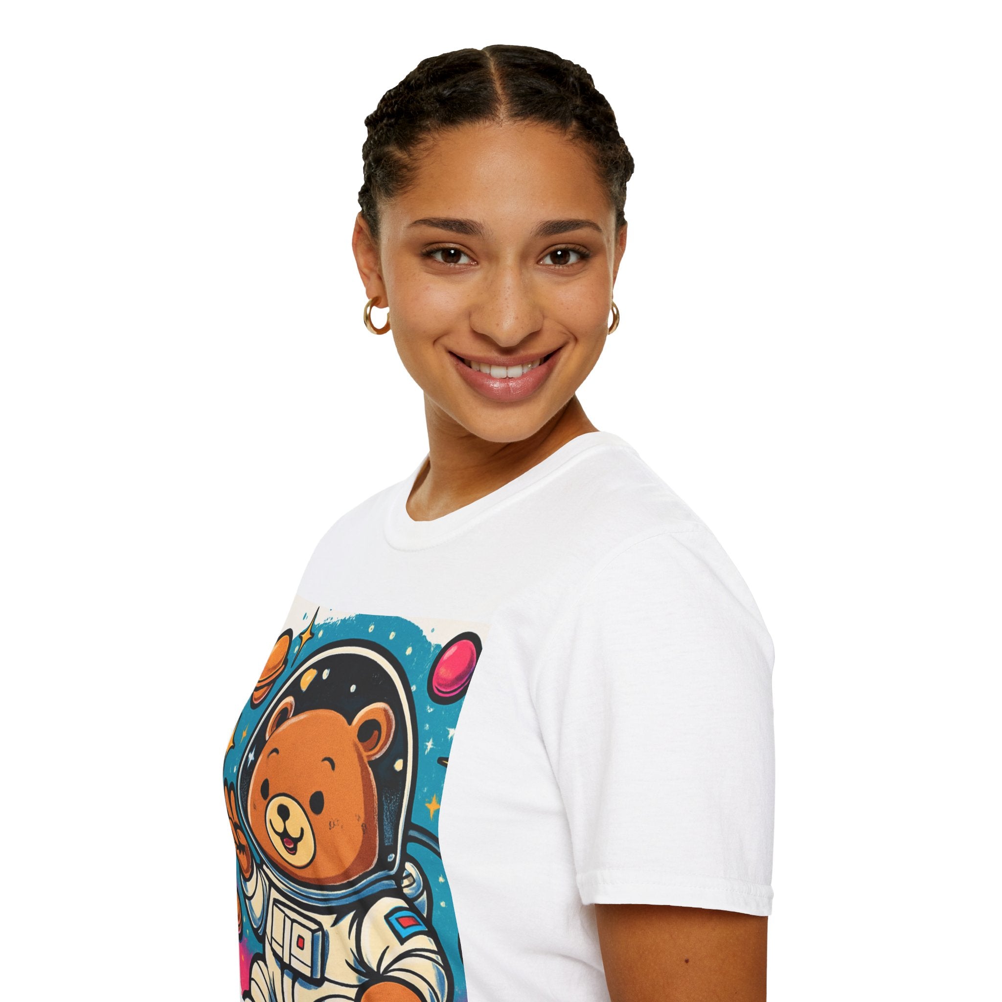 Astronaut Bear T-Shirt — Cute Space Bear Graphic Tee