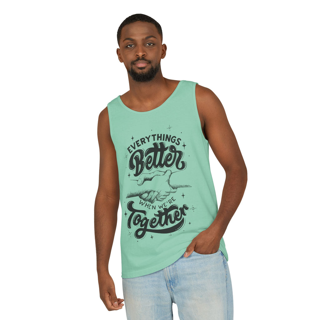 Everything's Better Together Tank Top — Handshake Friendship Graphic