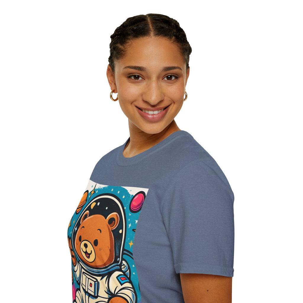Astronaut Bear T-Shirt — Cute Space Bear Graphic Tee