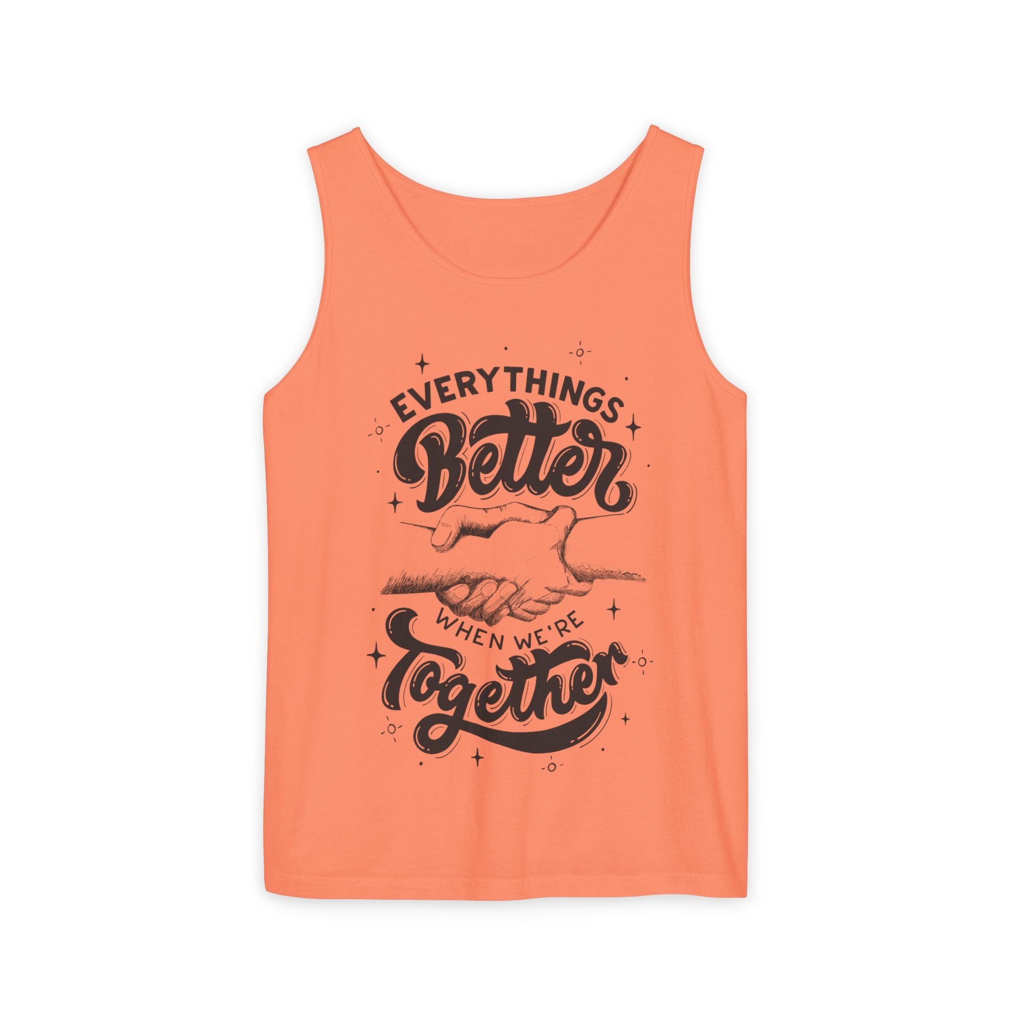 Everything's Better Together Tank Top — Handshake Friendship Graphic