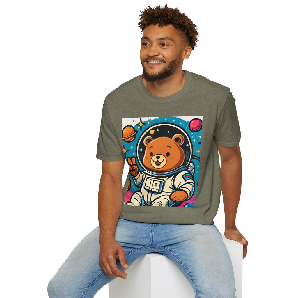 Astronaut Bear T-Shirt — Cute Space Bear Graphic Tee
