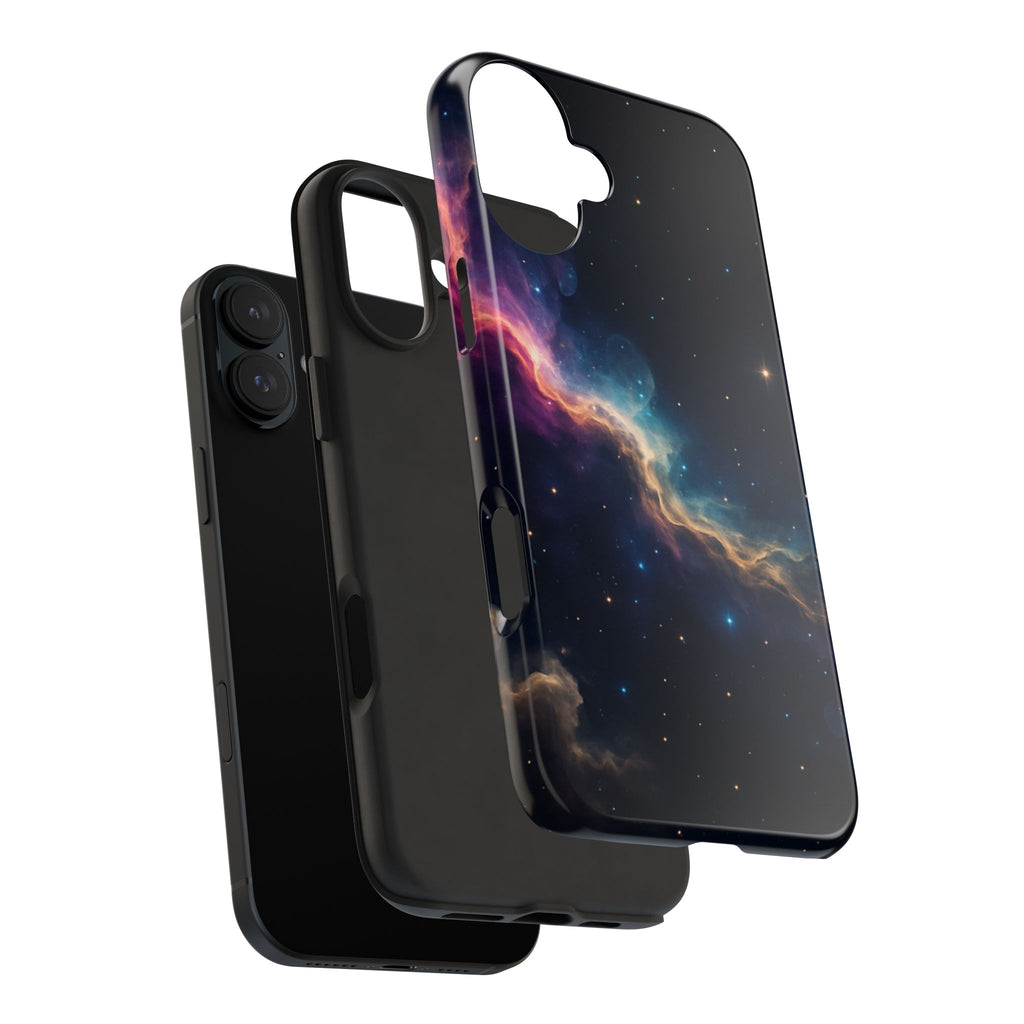 Galaxy Nebula Tough Phone Case — Space Starfield Protective Cover