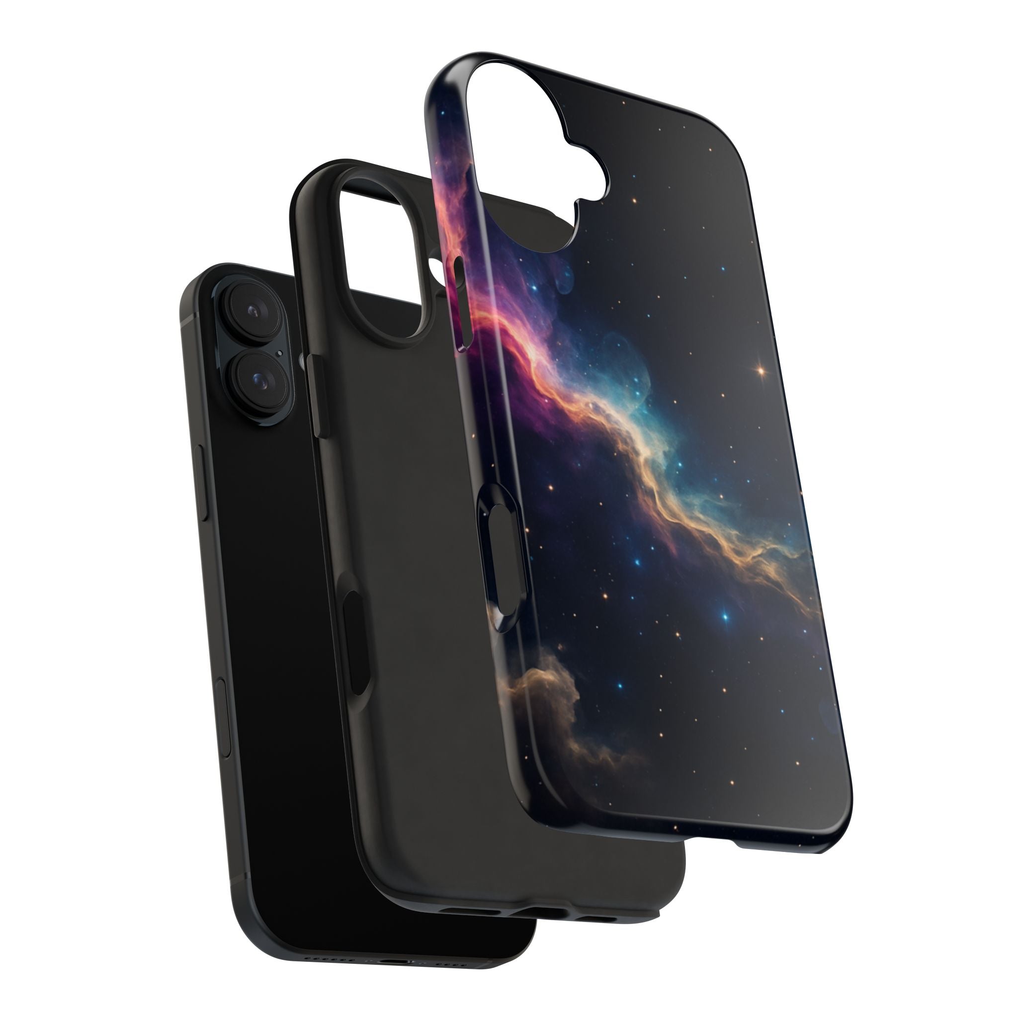 Galaxy Nebula Tough Phone Case — Space Starfield Protective Cover