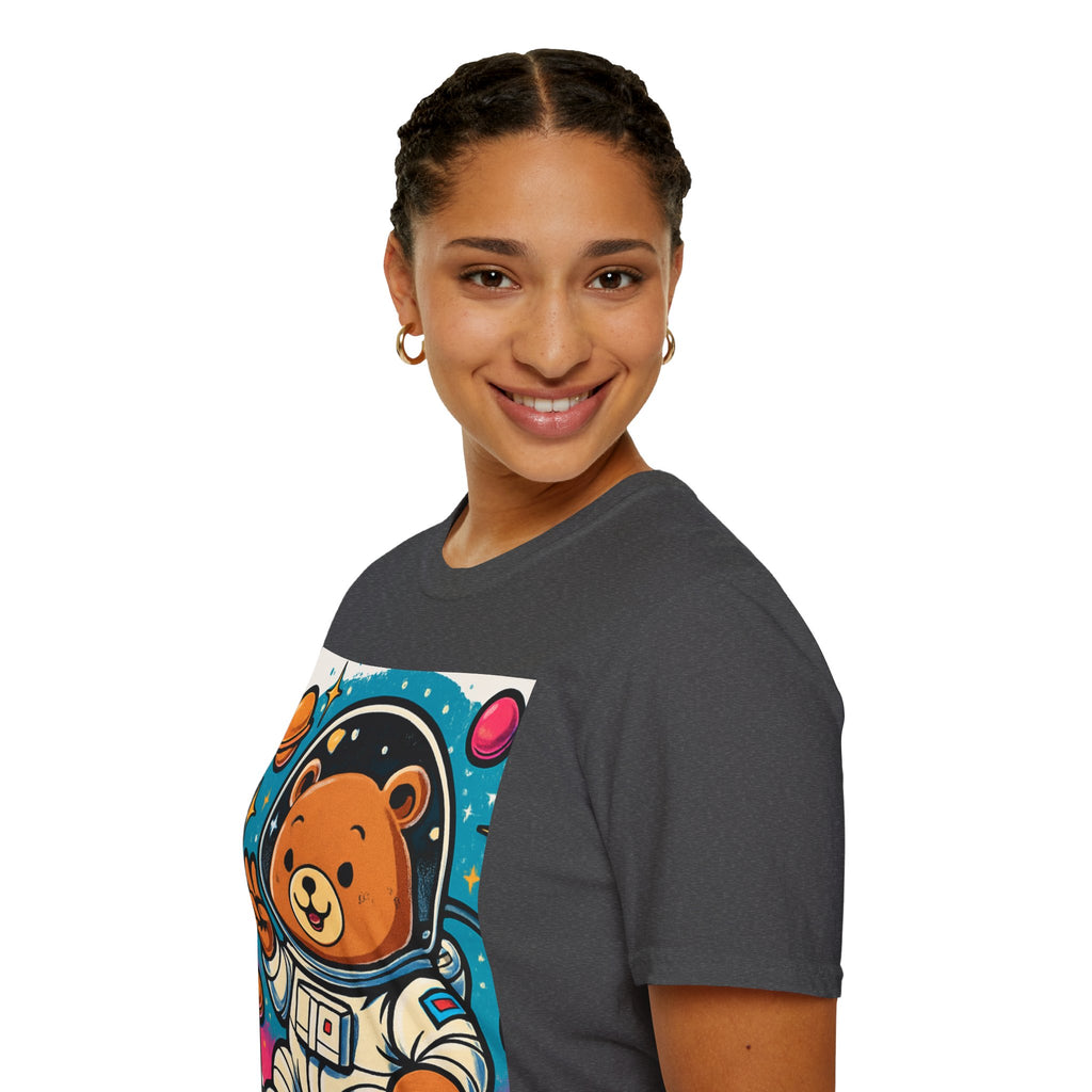 Astronaut Bear T-Shirt — Cute Space Bear Graphic Tee