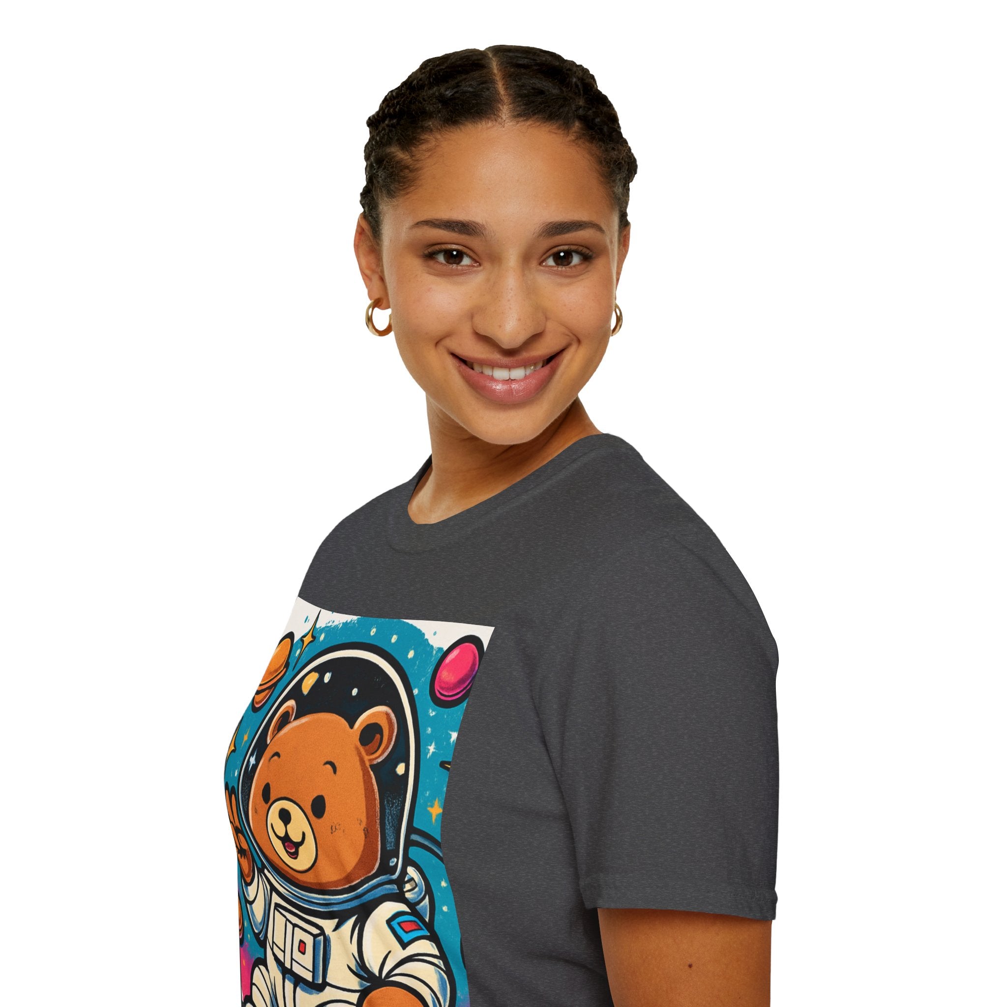 Astronaut Bear T-Shirt — Cute Space Bear Graphic Tee