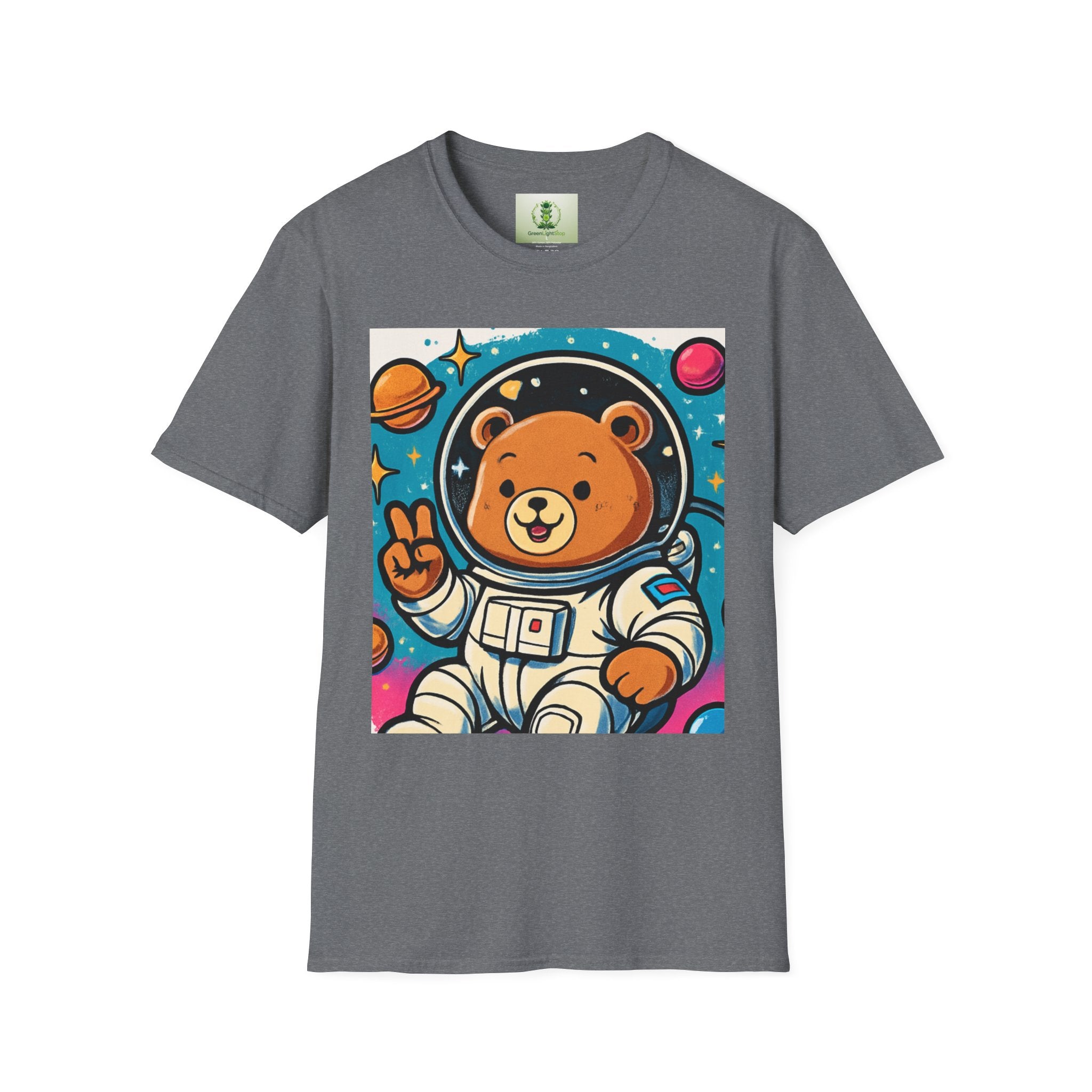 Astronaut Bear T-Shirt — Cute Space Bear Graphic Tee