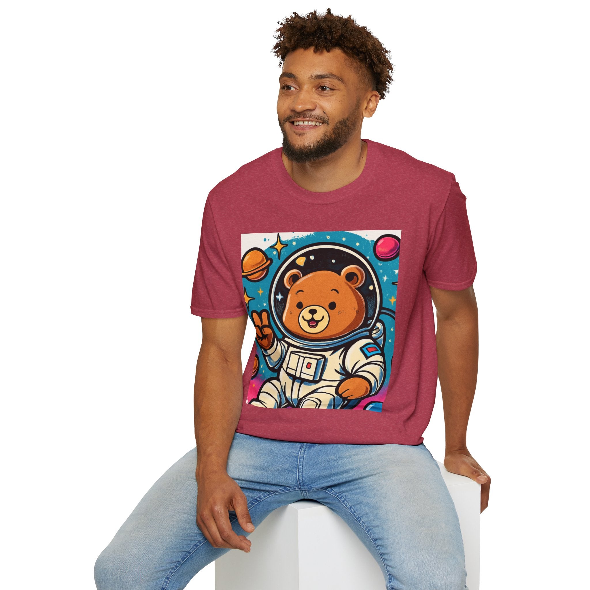 Astronaut Bear T-Shirt — Cute Space Bear Graphic Tee