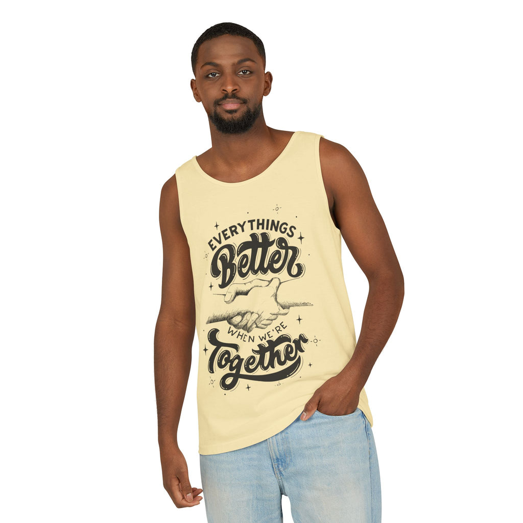 Everything's Better Together Tank Top — Handshake Friendship Graphic