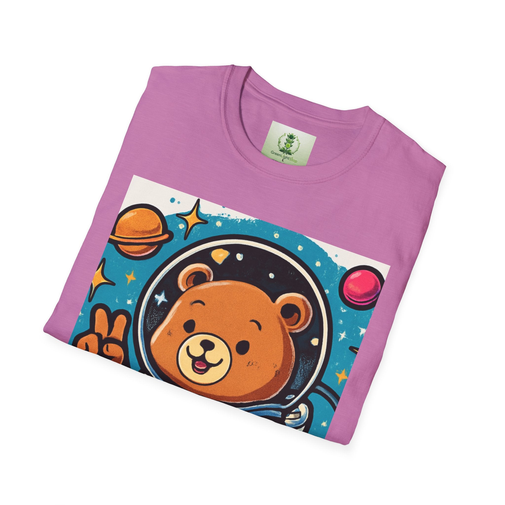 Astronaut Bear T-Shirt — Cute Space Bear Graphic Tee