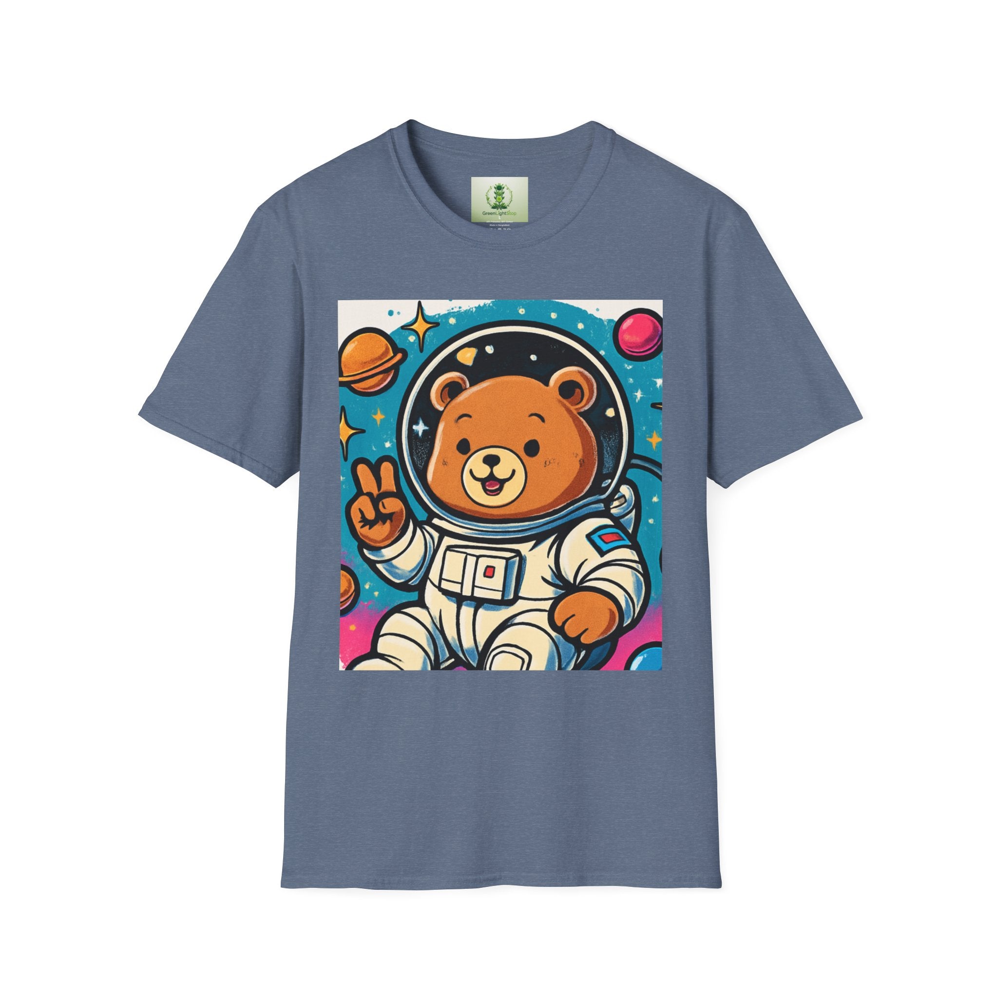 Astronaut Bear T-Shirt — Cute Space Bear Graphic Tee