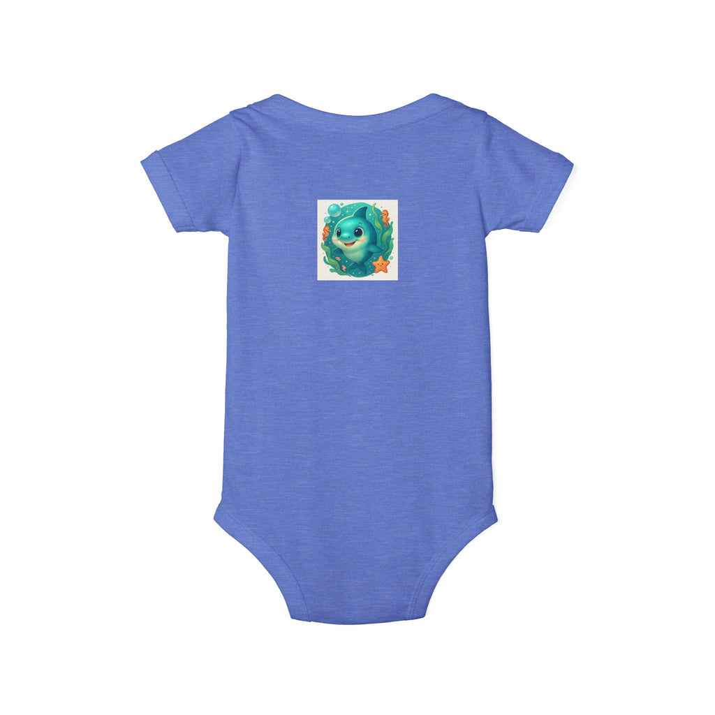 Baby Bodysuit with Cute Sea Monster Print — Infant One‑Piece Romper