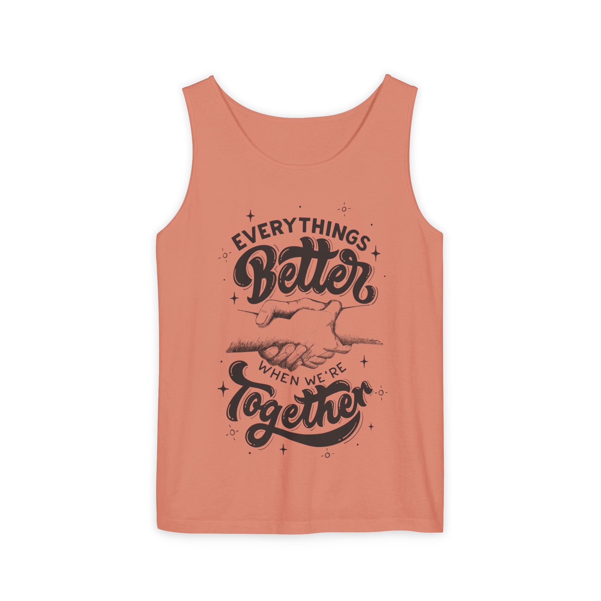 Everything's Better Together Tank Top — Handshake Friendship Graphic
