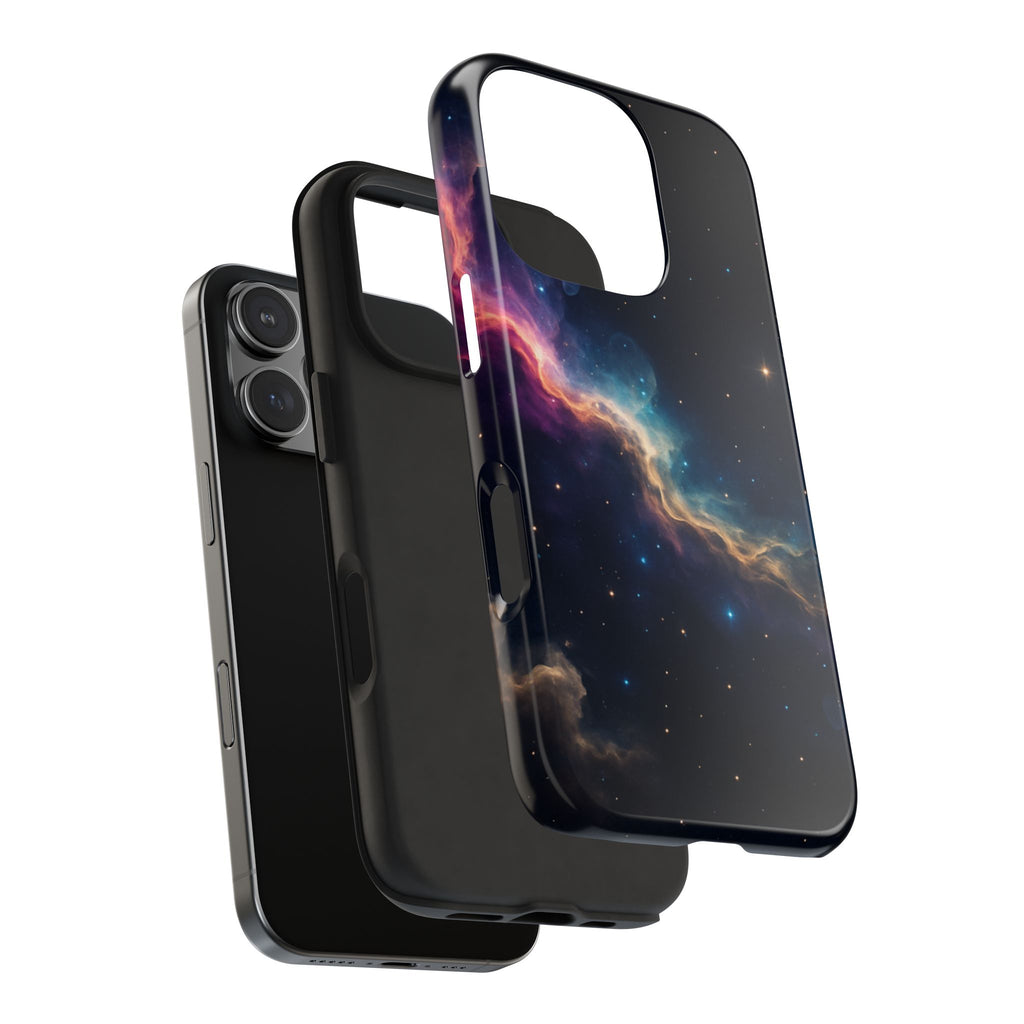Galaxy Nebula Tough Phone Case — Space Starfield Protective Cover