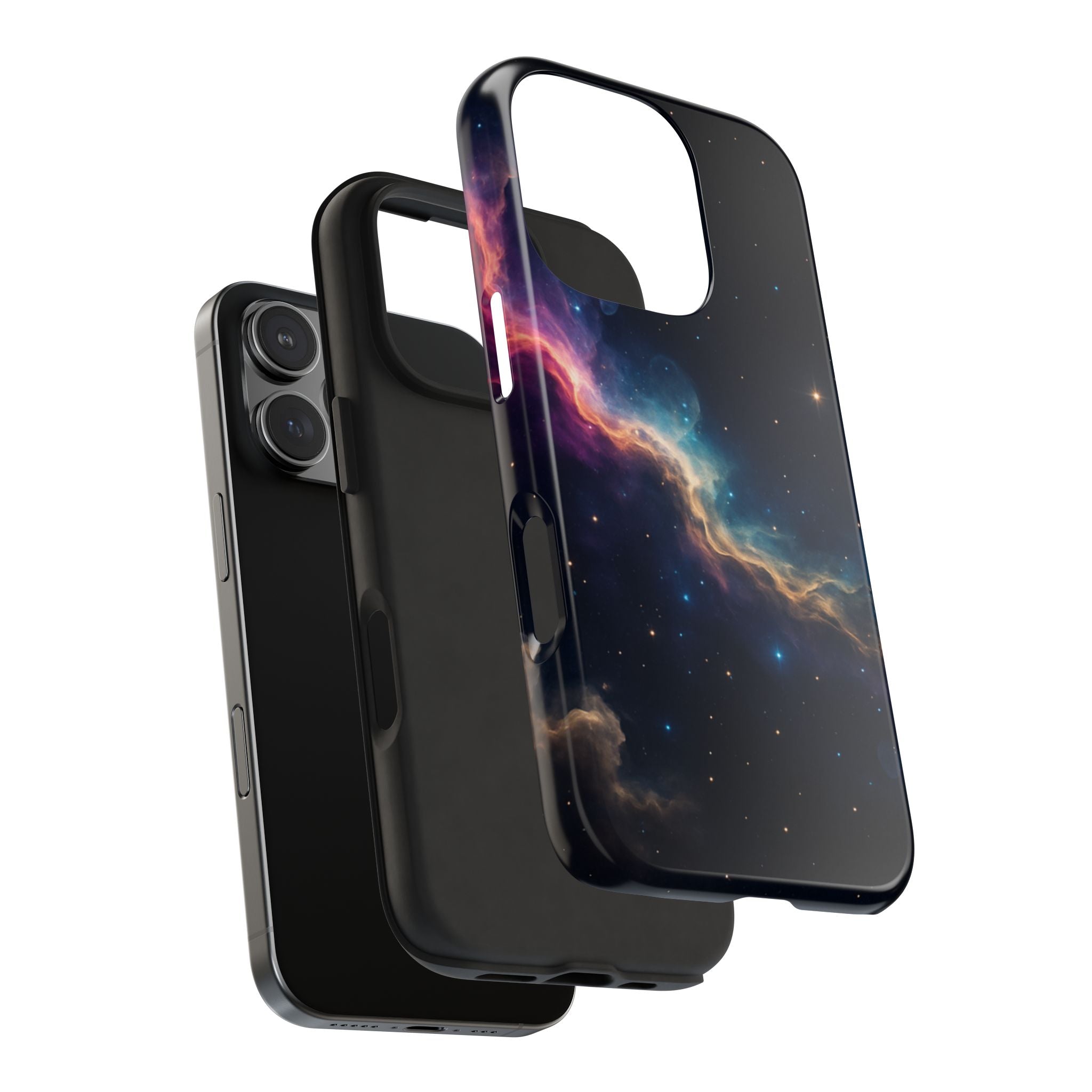 Galaxy Nebula Tough Phone Case — Space Starfield Protective Cover