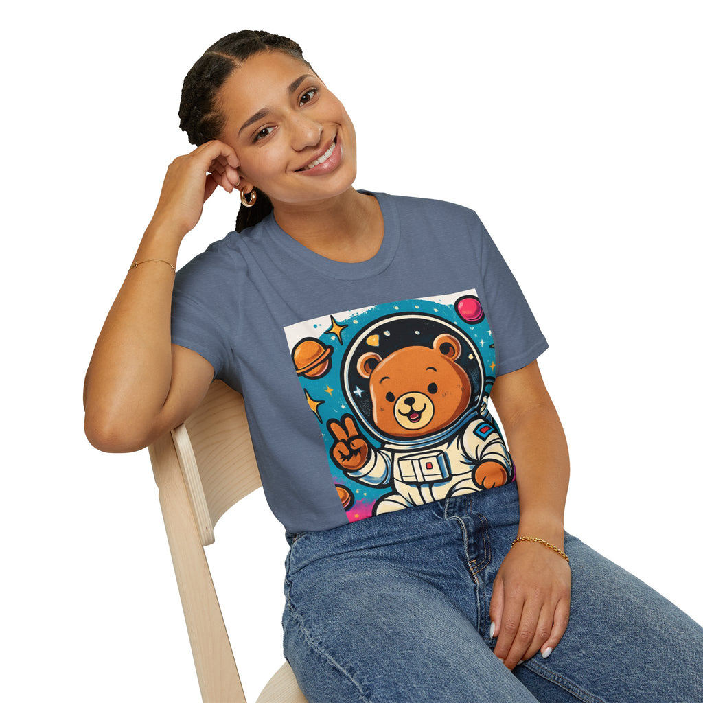 Astronaut Bear T-Shirt — Cute Space Bear Graphic Tee