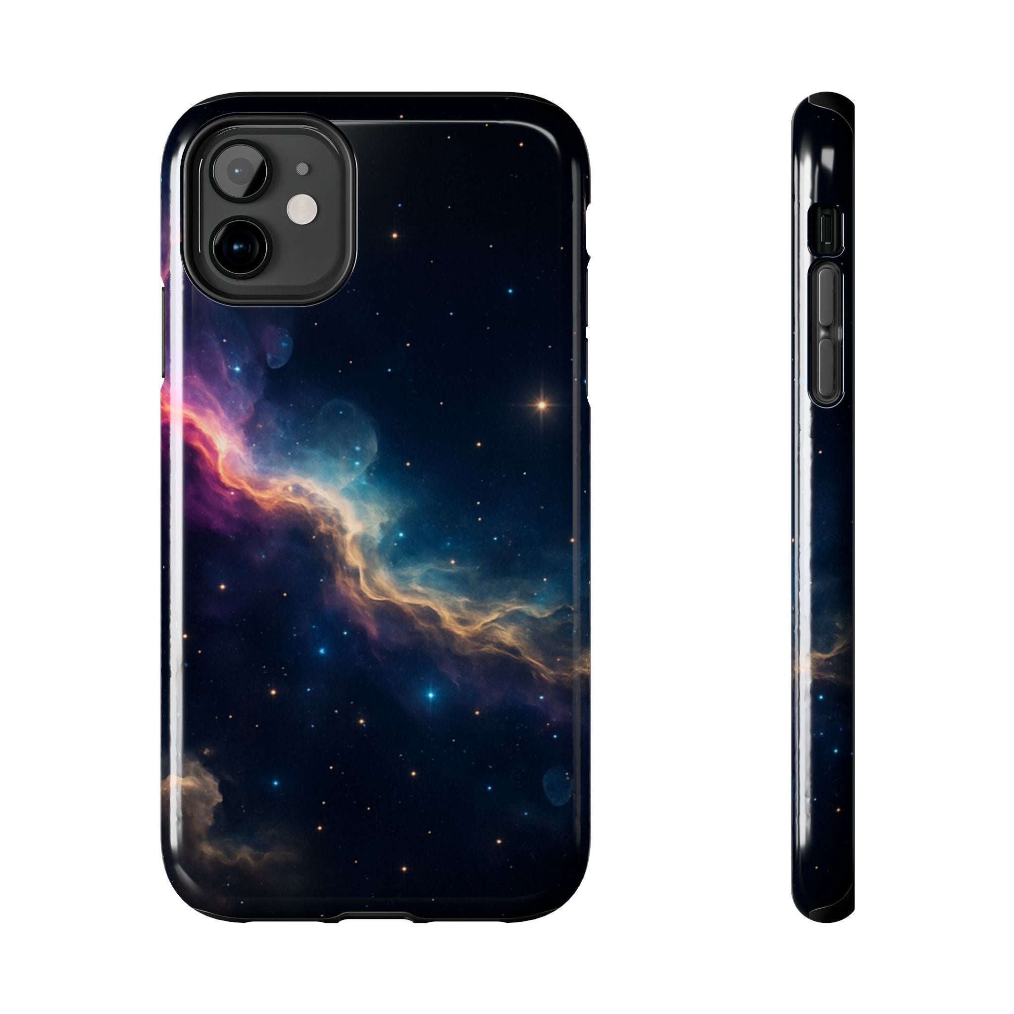 Galaxy Nebula Tough Phone Case — Space Starfield Protective Cover
